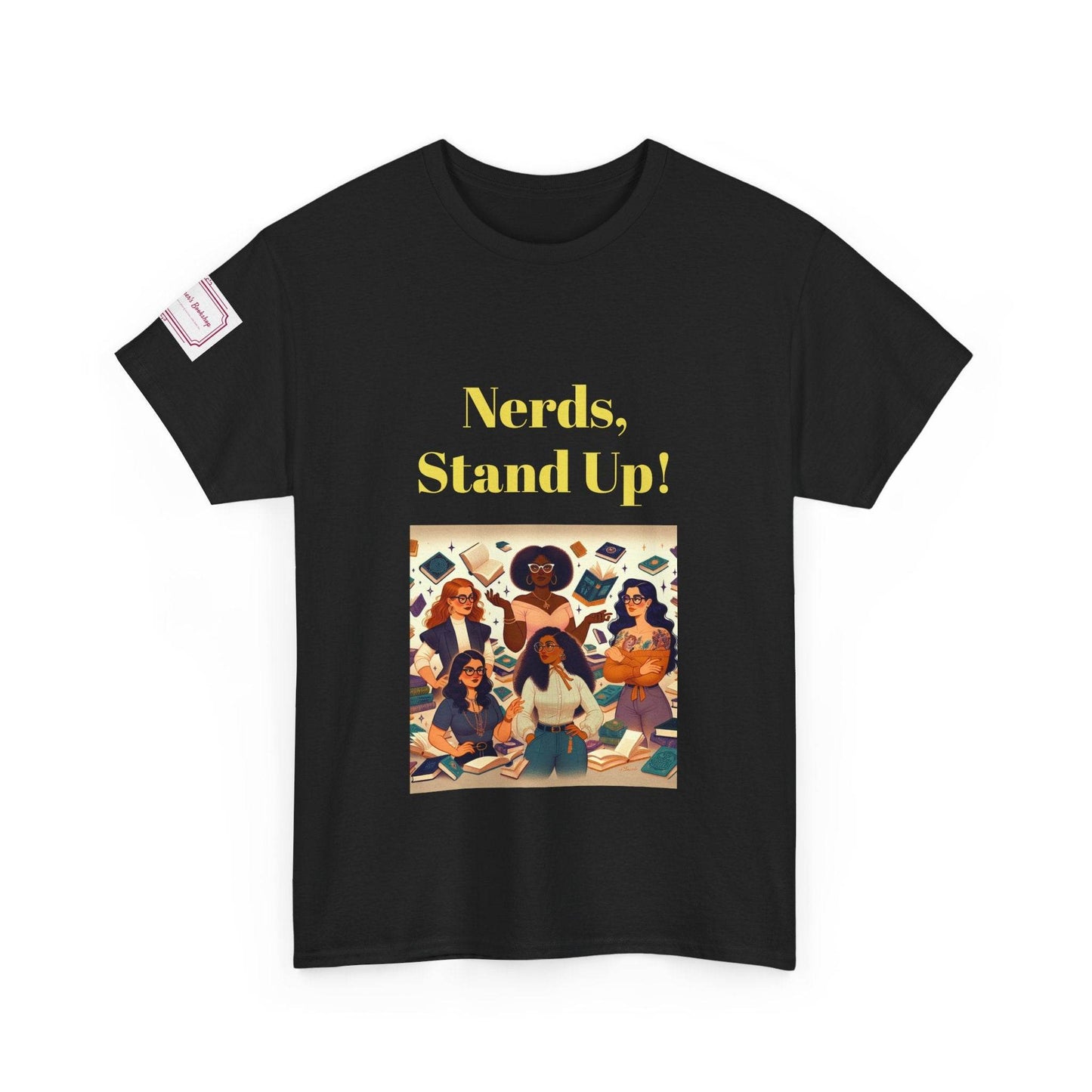 Nerds Stand Up - Graphic Unisex Heavy Cotton Tee - Book Lovers - The Dreamer's Bookshop.