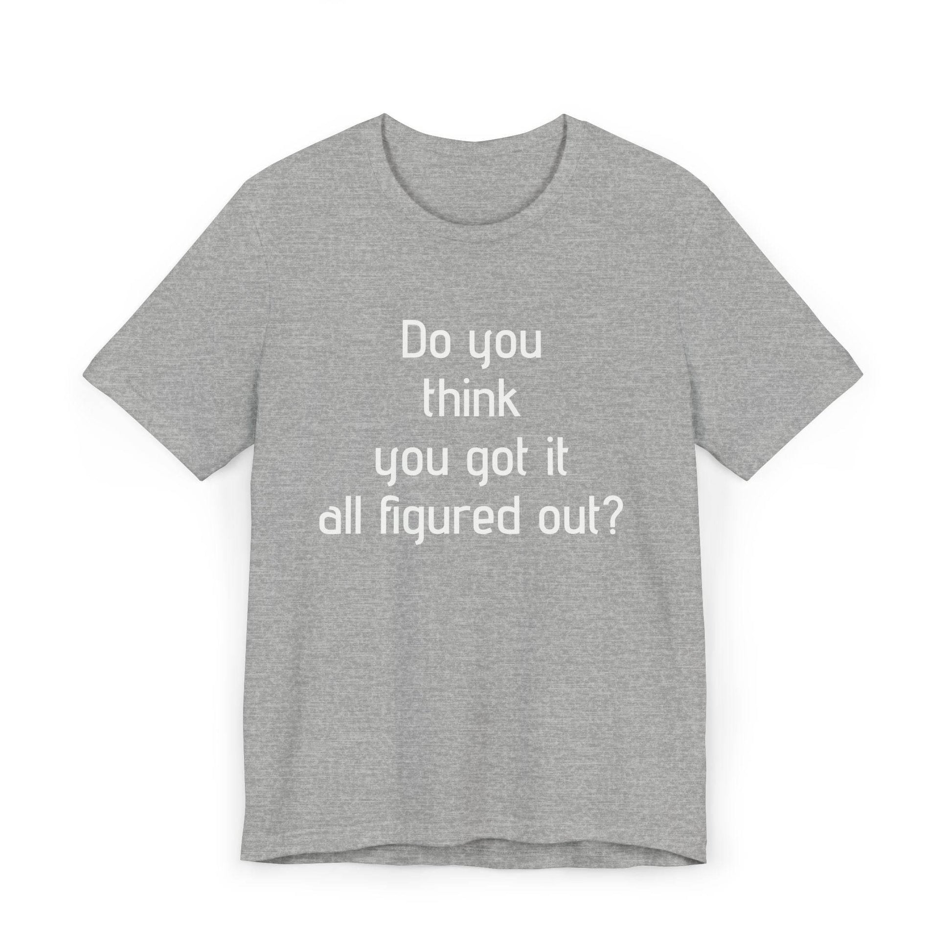 Inspirational Unisex Jersey T-Shirt - Think Again Vibe - The Dreamer's Bookshop.
