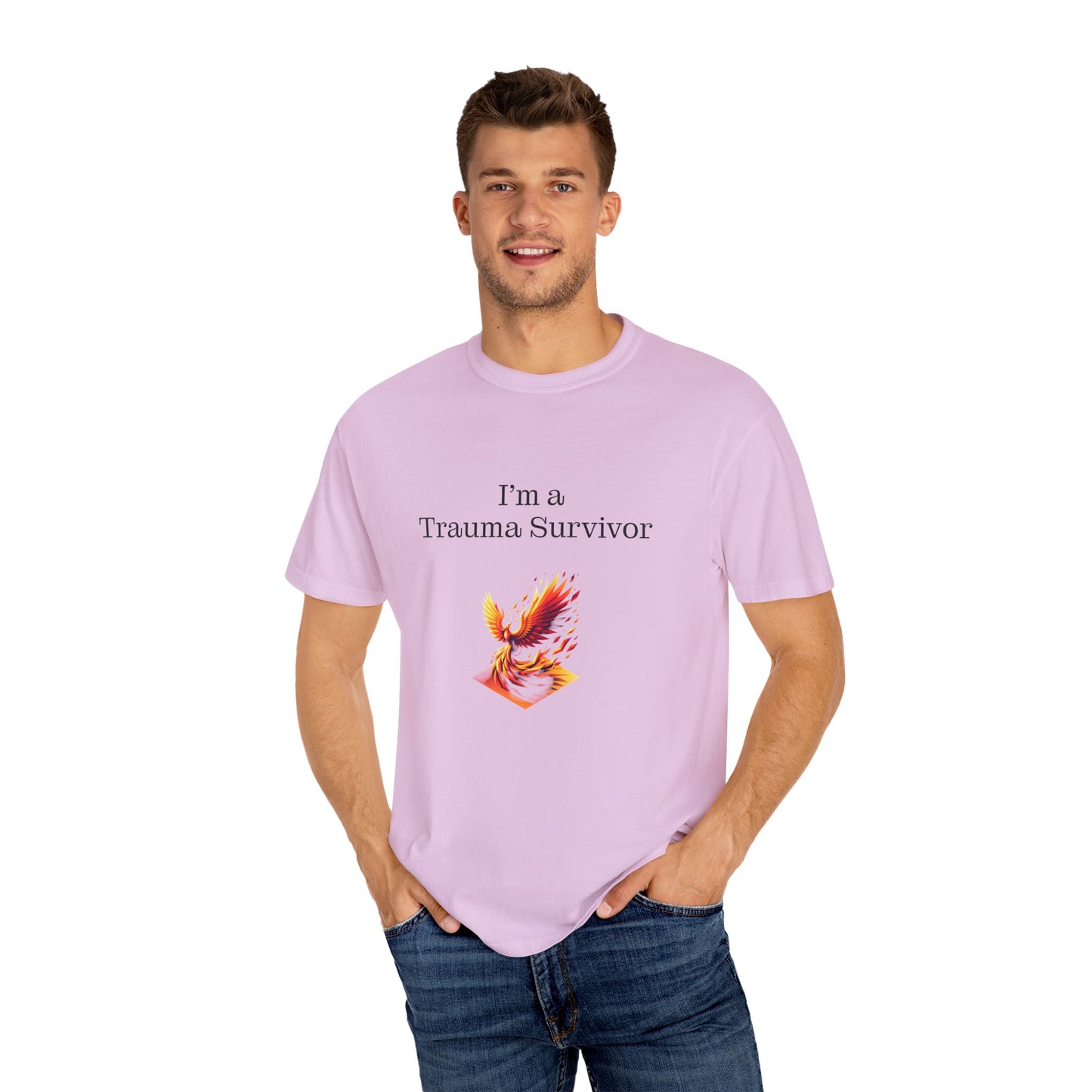 Trauma Survivor Unisex Garment-Dyed T-Shirt - Empowering Supportive Apparel