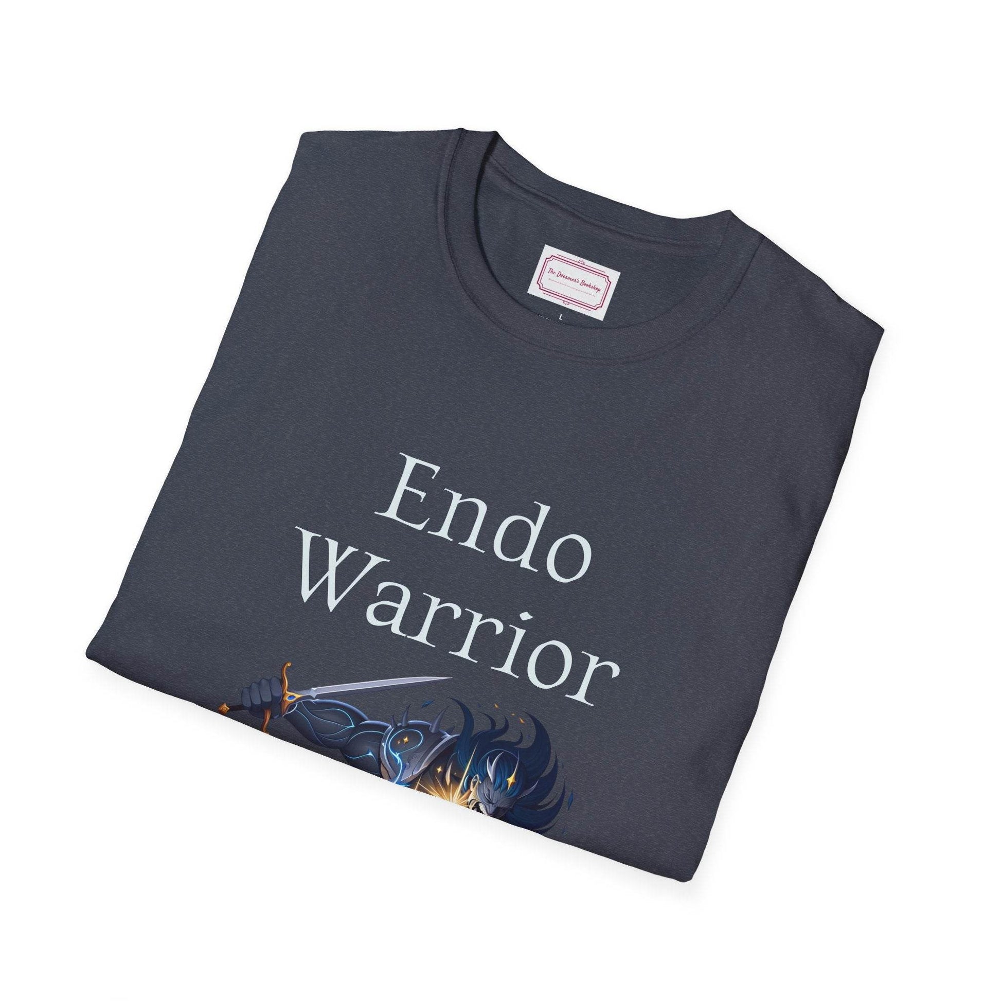 Endometriosis Warrior Unisex Softstyle T-Shirt - Embrace Your Battles - The Dreamer's Bookshop.