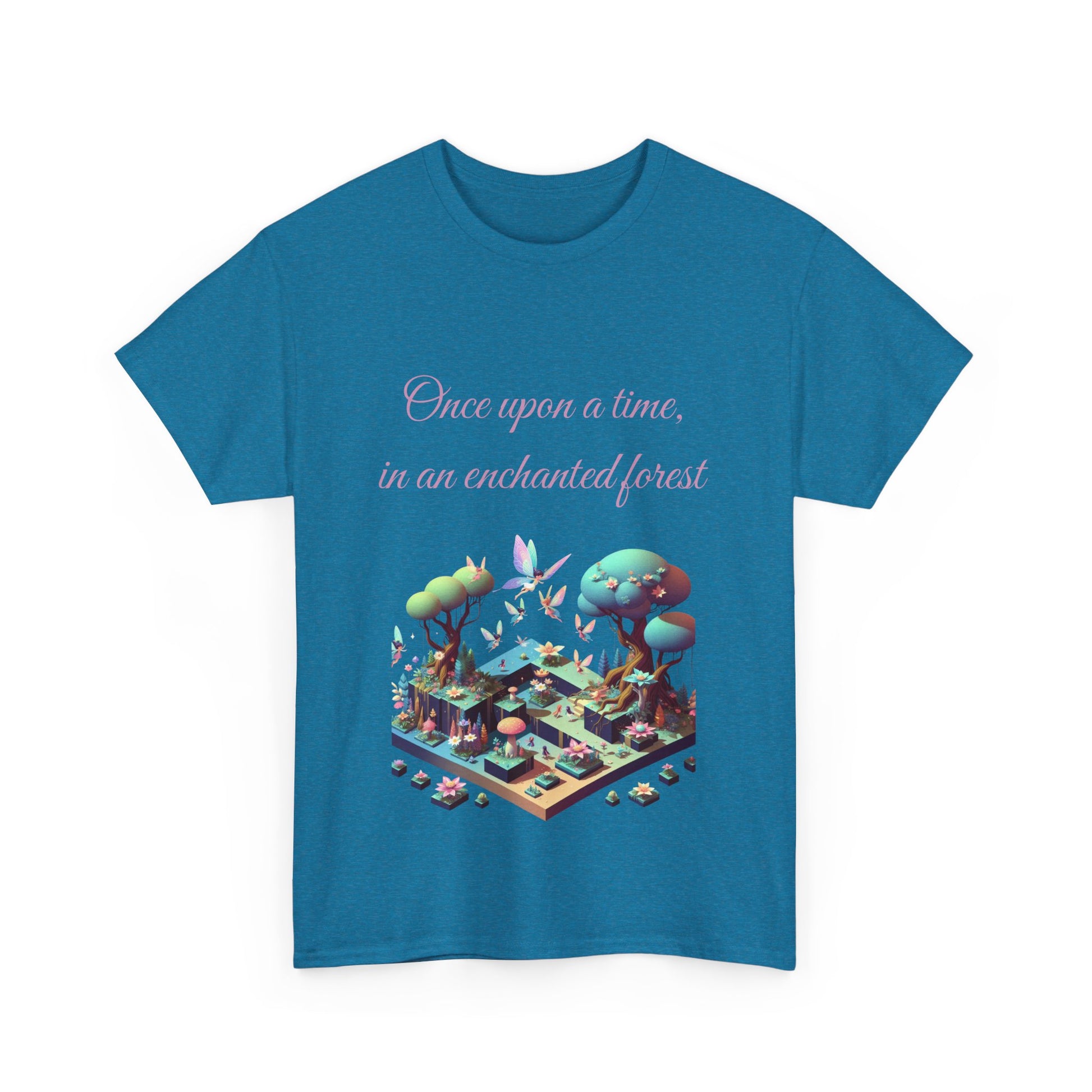 Book Lover's Unisex Heavy Cotton Tee - "Enchanted Forest" - The Dreamer's Bookshop.