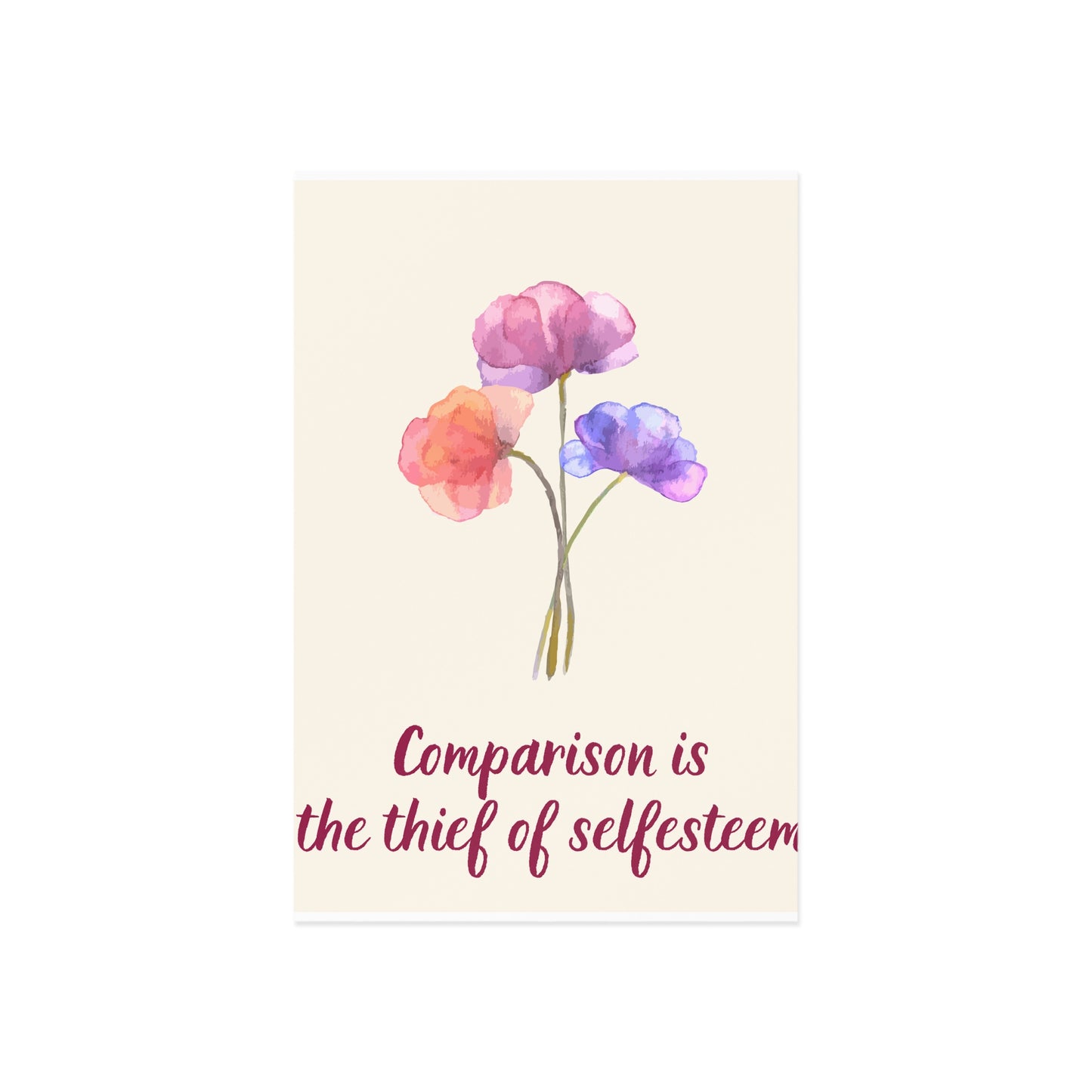 The Dreamer's Bookshop - Love Yourself Card "Comparison" - The Dreamer's Bookshop.