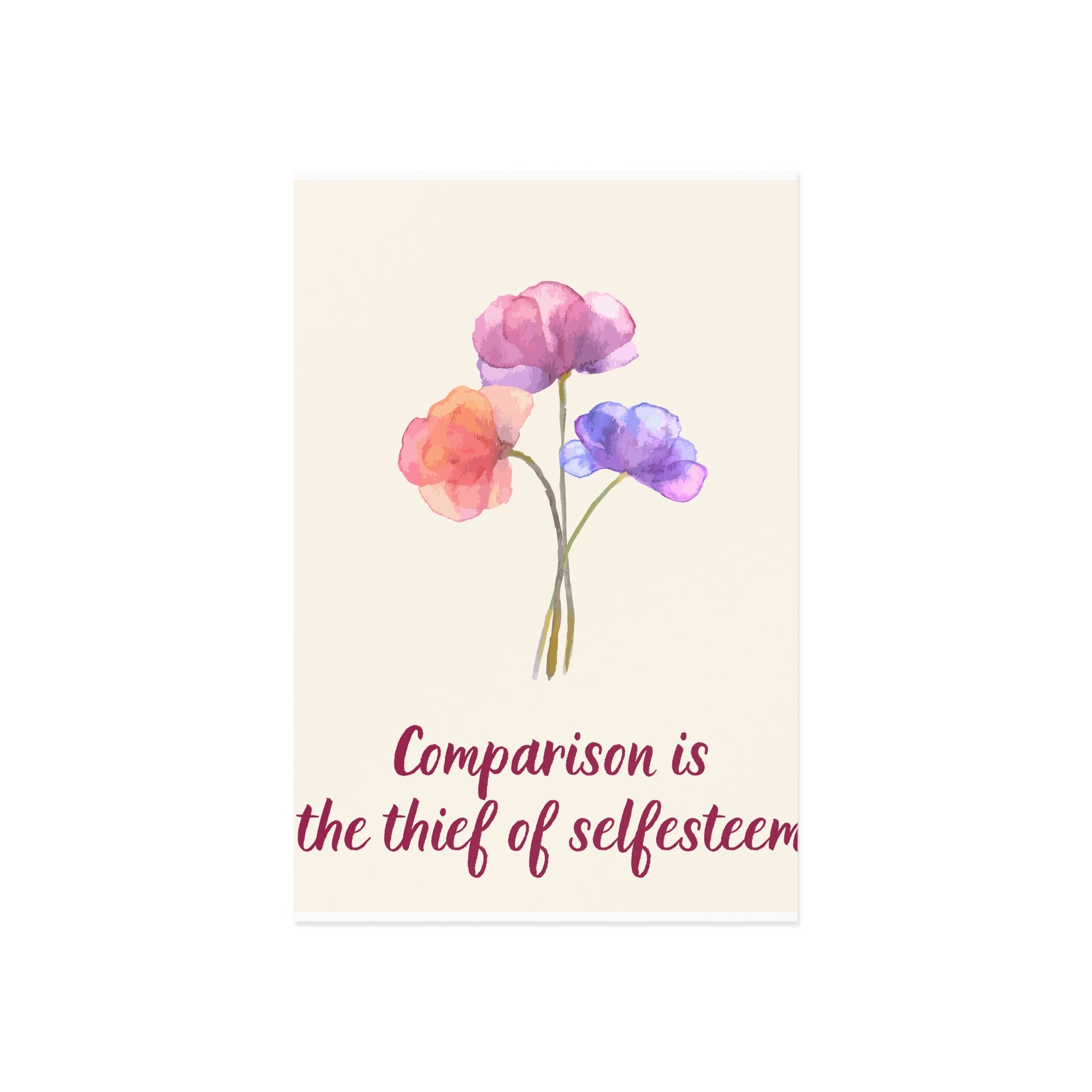 The Dreamer's Bookshop - Love Yourself Card "Comparison" - The Dreamer's Bookshop.