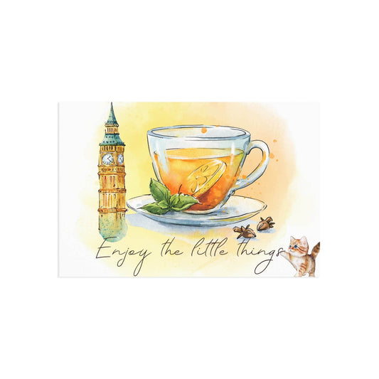 The Dreamer's Bookshop "English Tea" Enjoy the Little Things Card - The Dreamer's Bookshop.