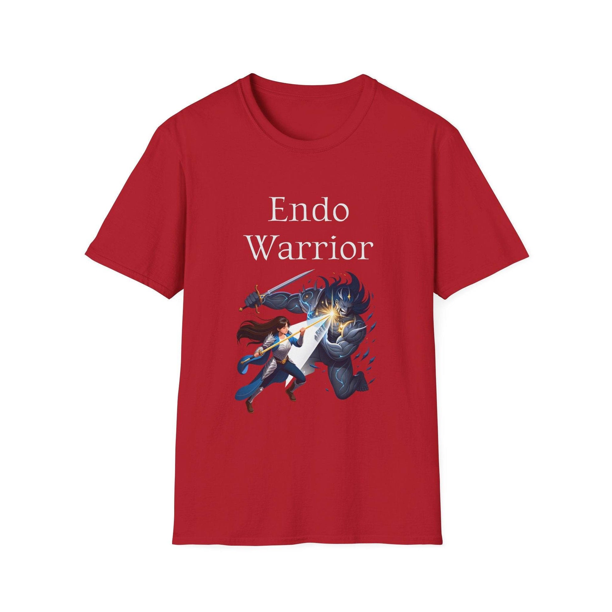 Endometriosis Warrior Unisex Softstyle T-Shirt - Empowering Battle for Women's Health - The Dreamer's Bookshop.