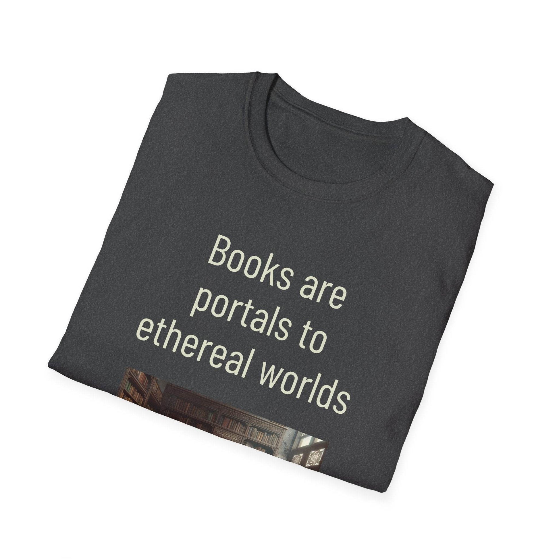 Unisex Softstyle T-Shirt - 'Portals' Inspirational - The Dreamer's Bookshop.