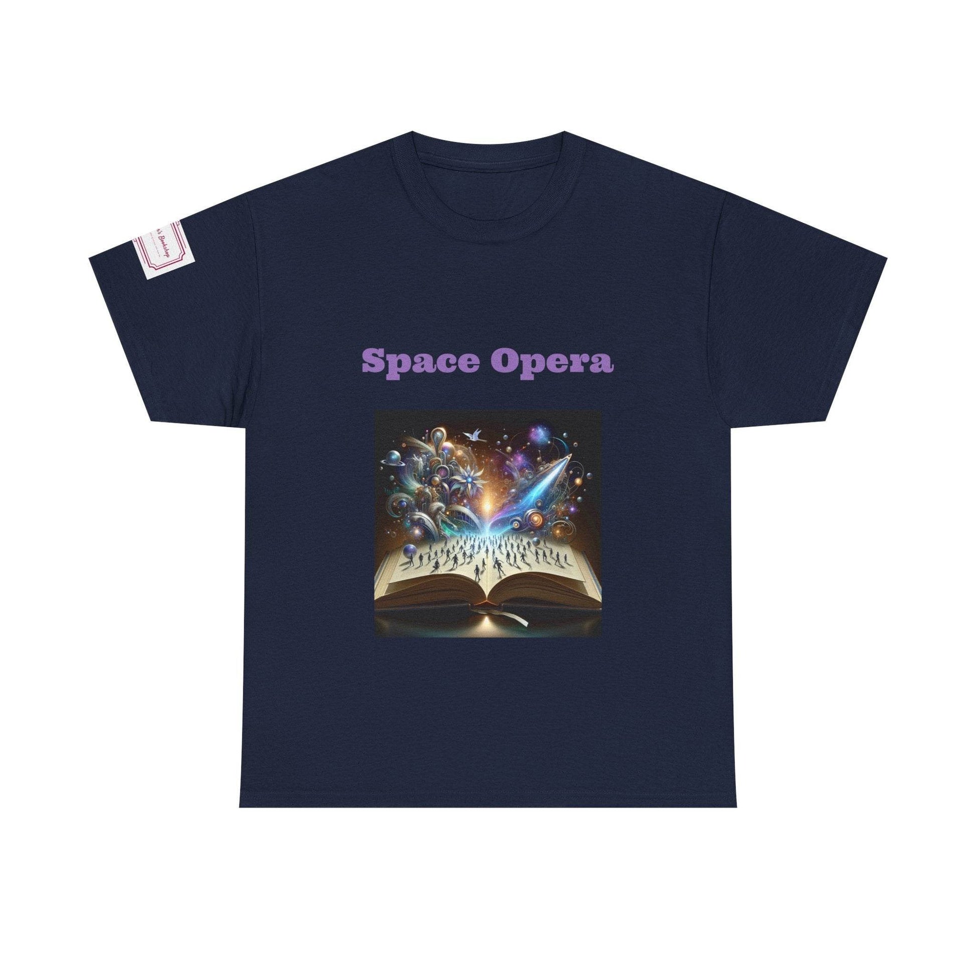 Space Opera - Graphic Unisex Heavy Cotton Tee - Sci-Fi Books - The Dreamer's Bookshop.