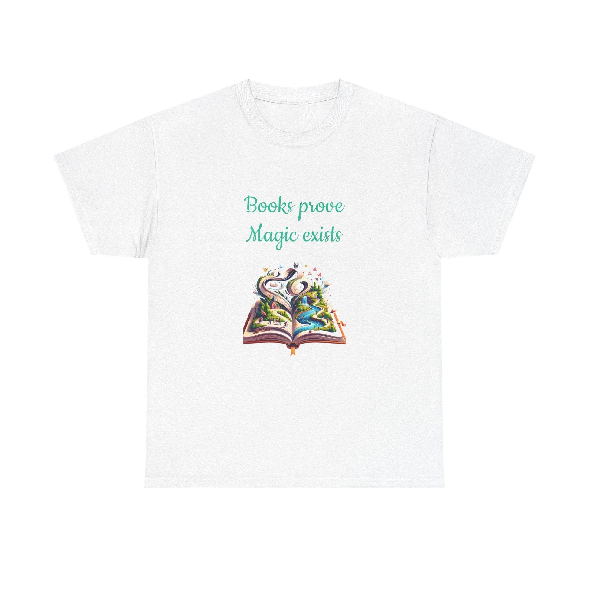 Magic exists - Unisex Heavy Cotton Tee for Book Lovers - The Dreamer's Bookshop.