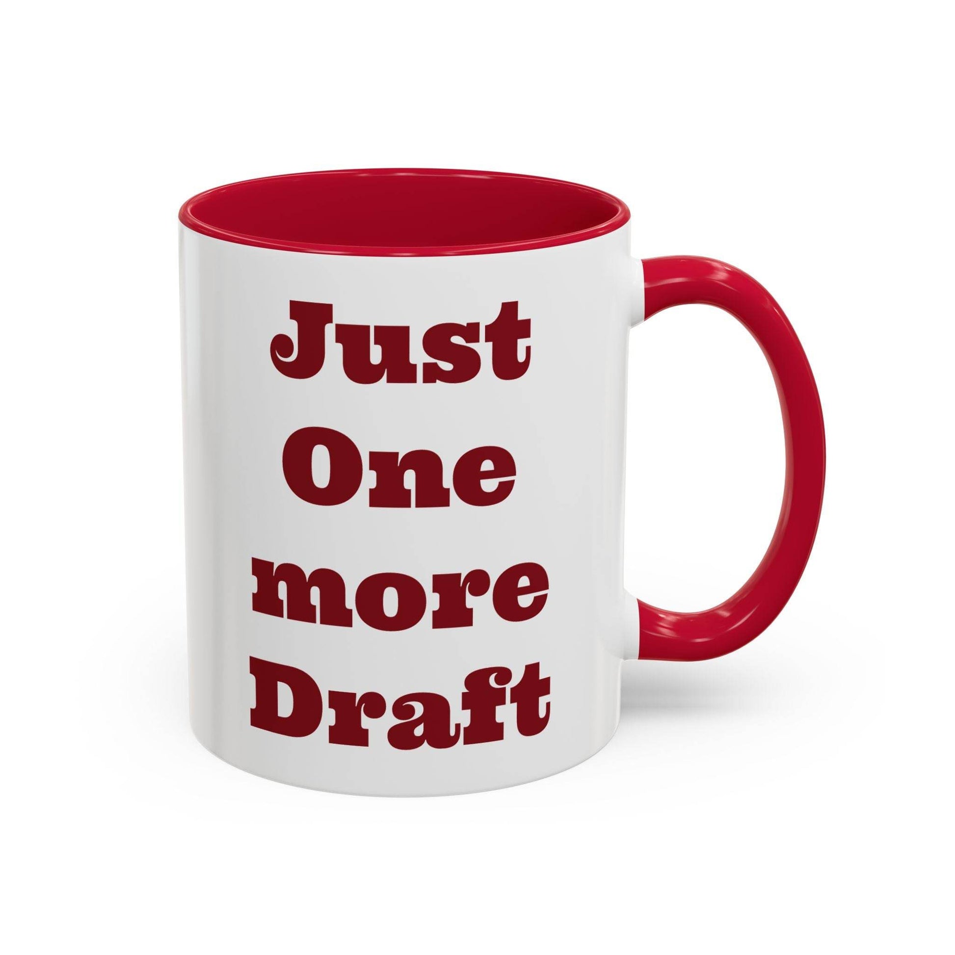 Just One More Draft Colorful Coffee Mug - Perfect Gift for Writers & Coffee Lovers - The Dreamer's Bookshop.