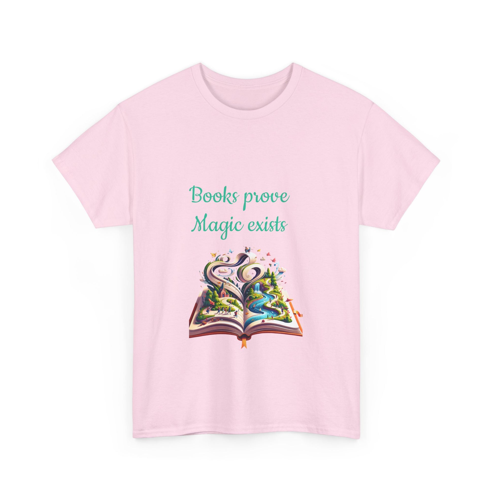 Book Lover's Unisex Heavy Cotton Tee - "Magic Exists" - The Dreamer's Bookshop.