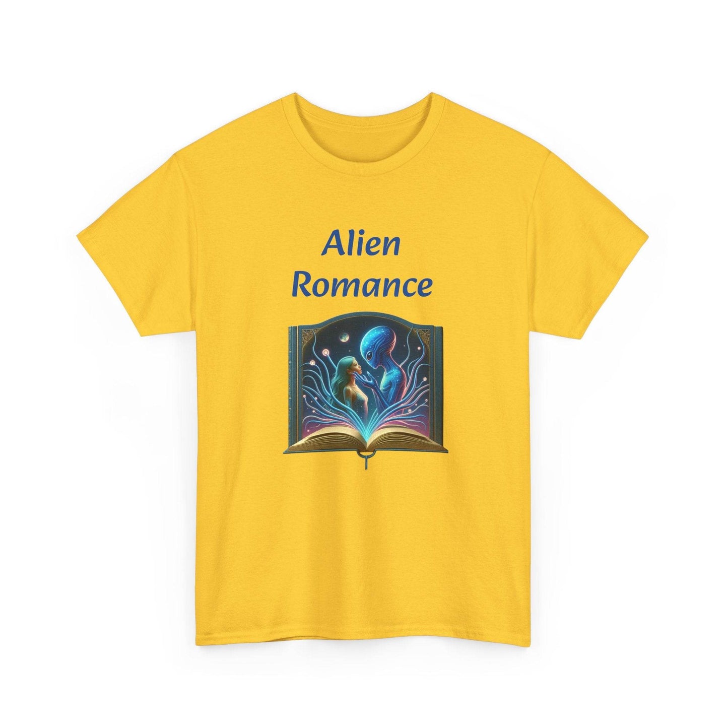 Sci-Fi - Graphic Tee - Unisex Heavy Cotton T-Shirt Alien Romance Books - The Dreamer's Bookshop.
