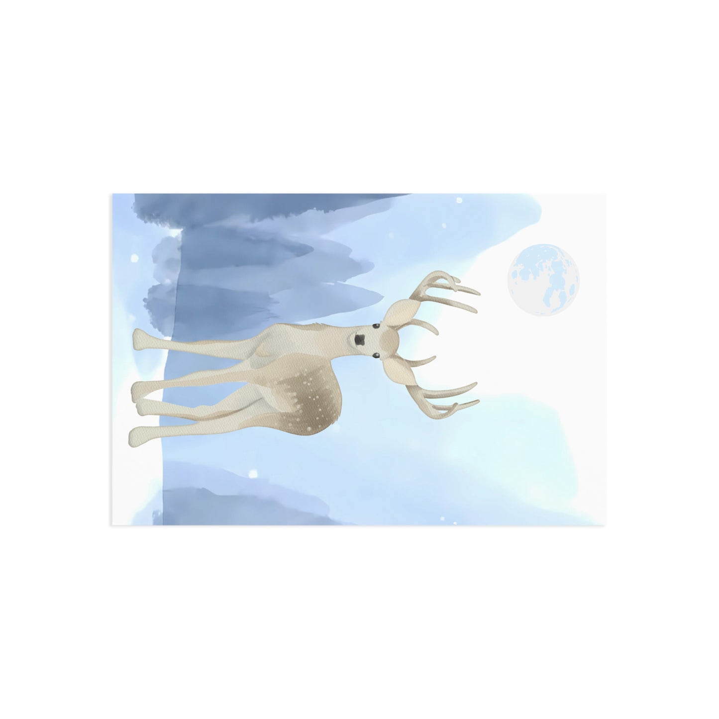 The Dreamer's Bookshop "Winter Deer" Christmas Card