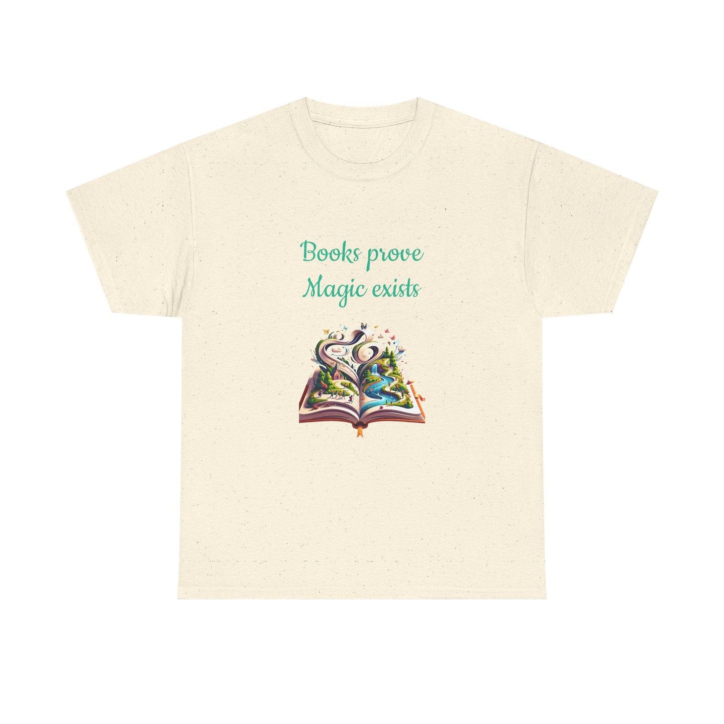 Magic exists - Unisex Heavy Cotton Tee for Book Lovers - The Dreamer's Bookshop.