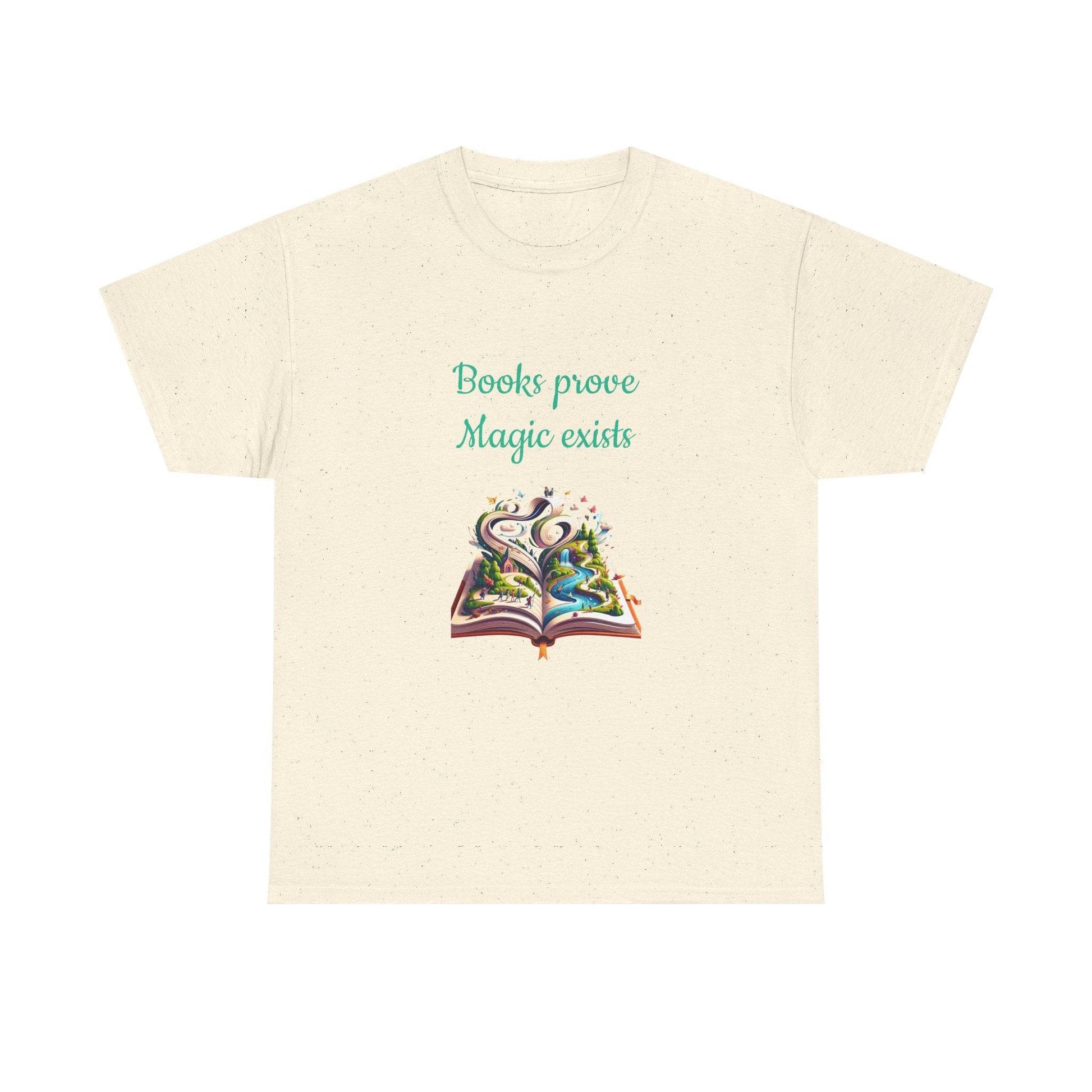 Magic exists - Unisex Heavy Cotton Tee for Book Lovers - The Dreamer's Bookshop.