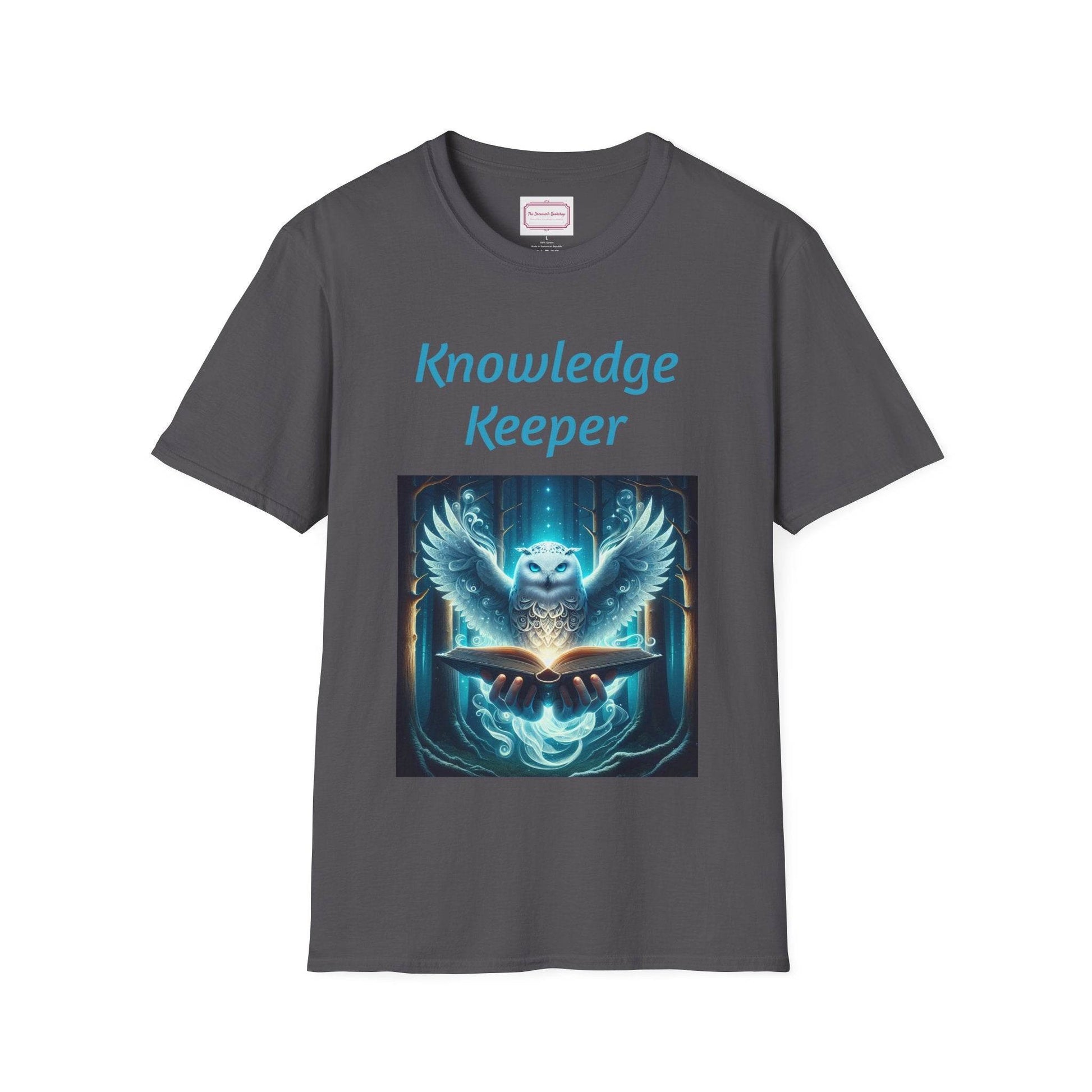 Knowledge Keeper Owl T-Shirt for Book Lovers - Proud Reader - The Dreamer's Bookshop.