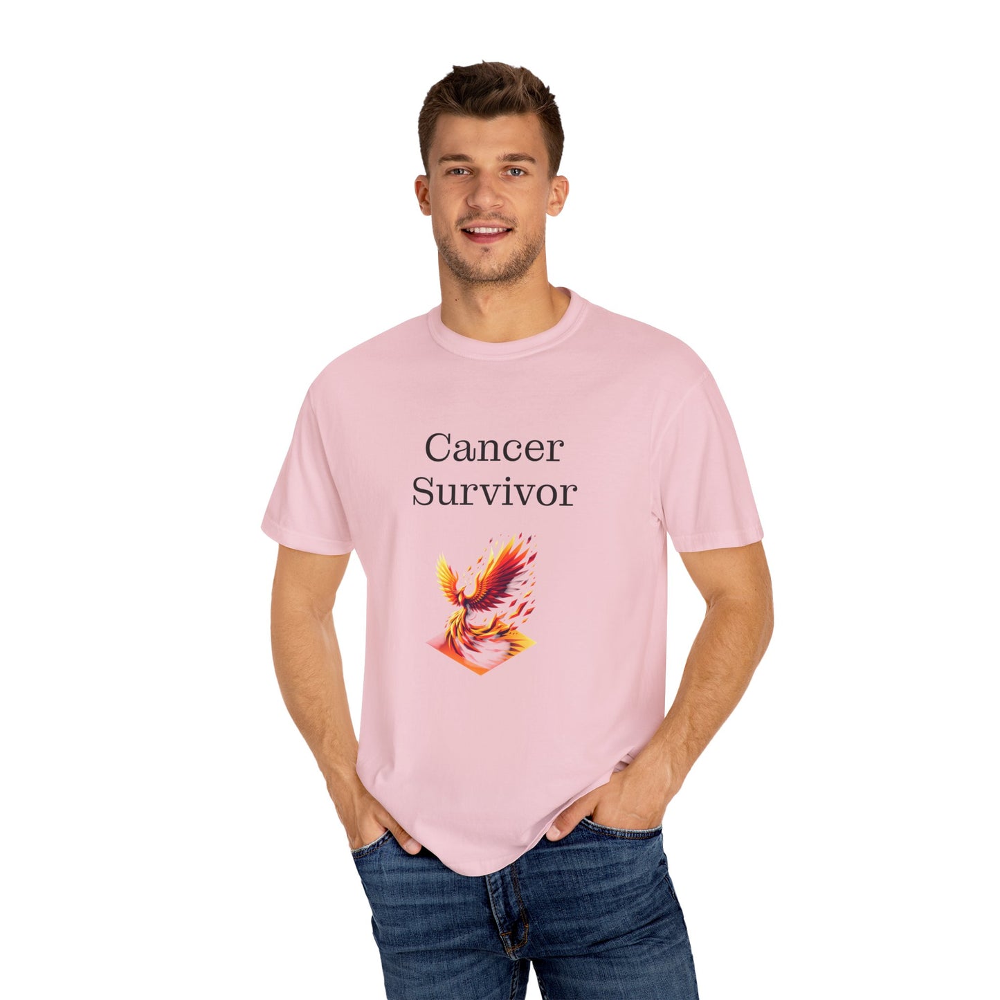 Cancer Survivor Unisex Garment-Dyed T-shirt - Inspirational Motivational Tee