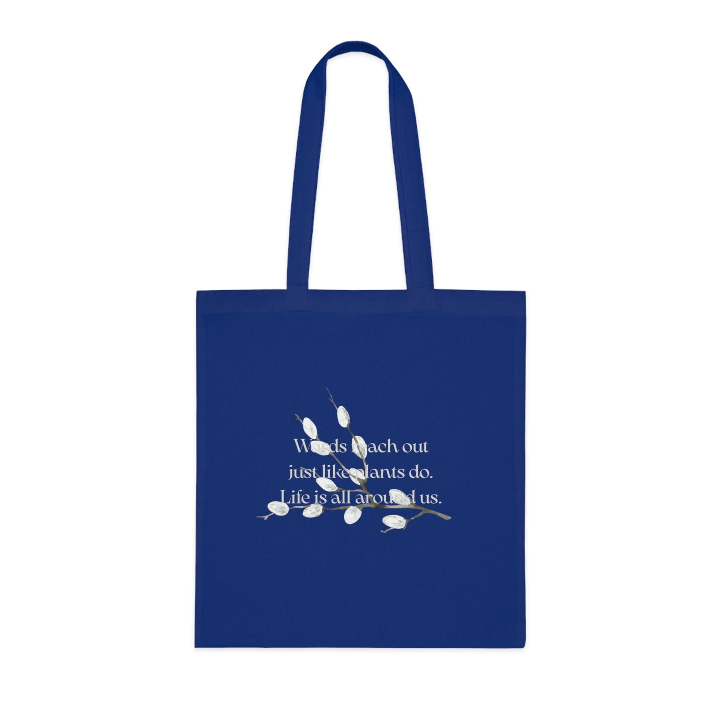 Inspirational Cotton Tote Bag - "Words Reach Out" by The Dreamer's Bookshop