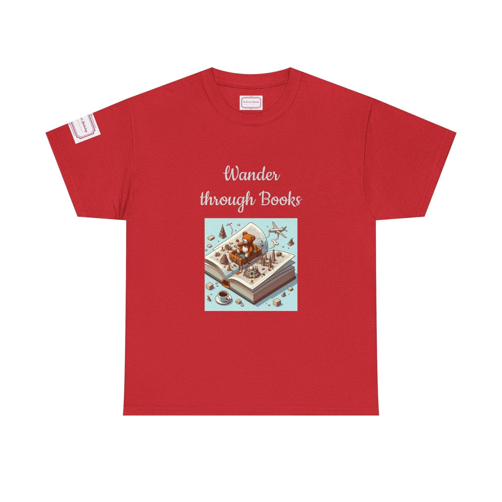Wander - Unisex Heavy Cotton Tee - Perfect for Book Lovers - The Dreamer's Bookshop.