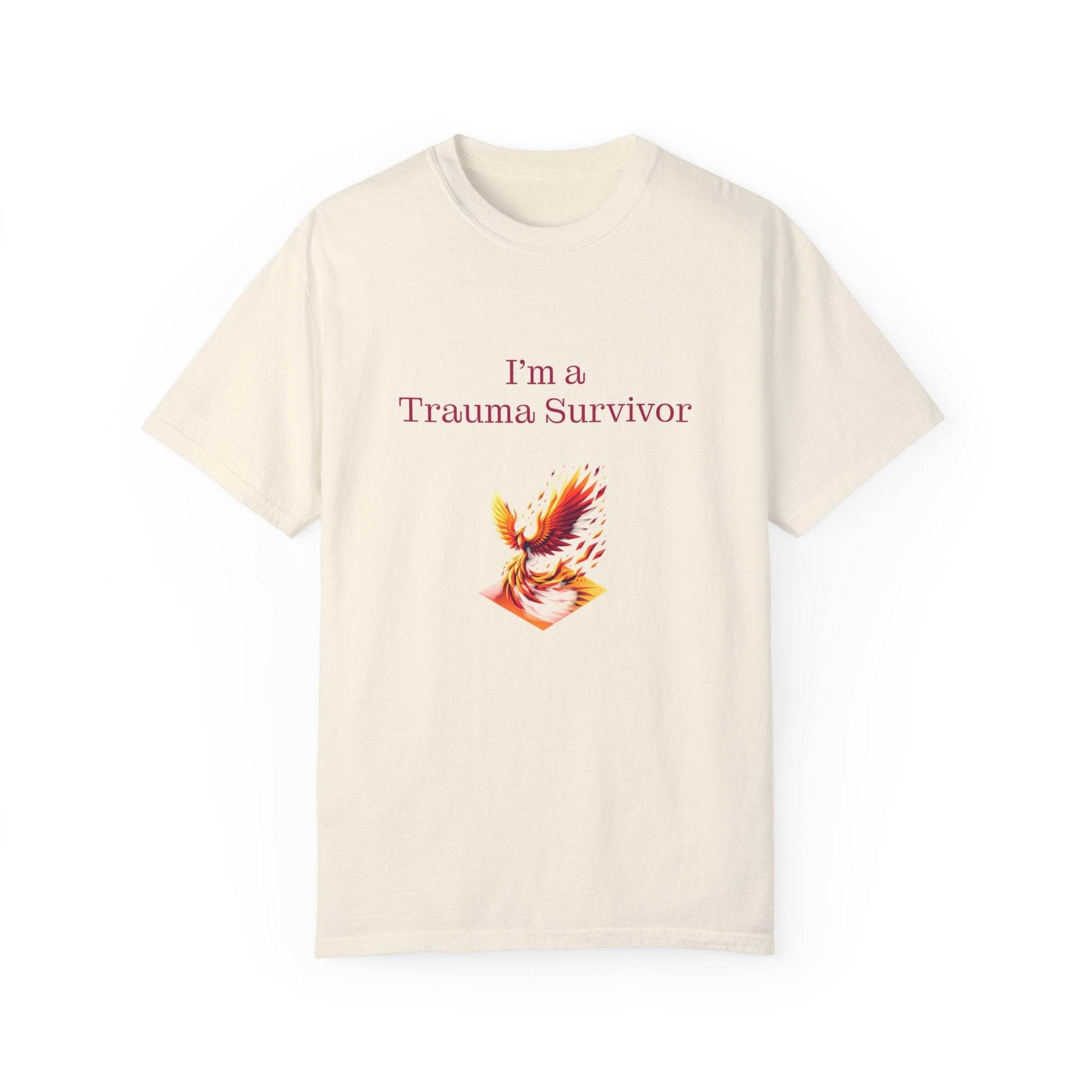 Trauma Survivor Unisex Garment-Dyed T-Shirt - Empowering Supportive Apparel - The Dreamer's Bookshop.