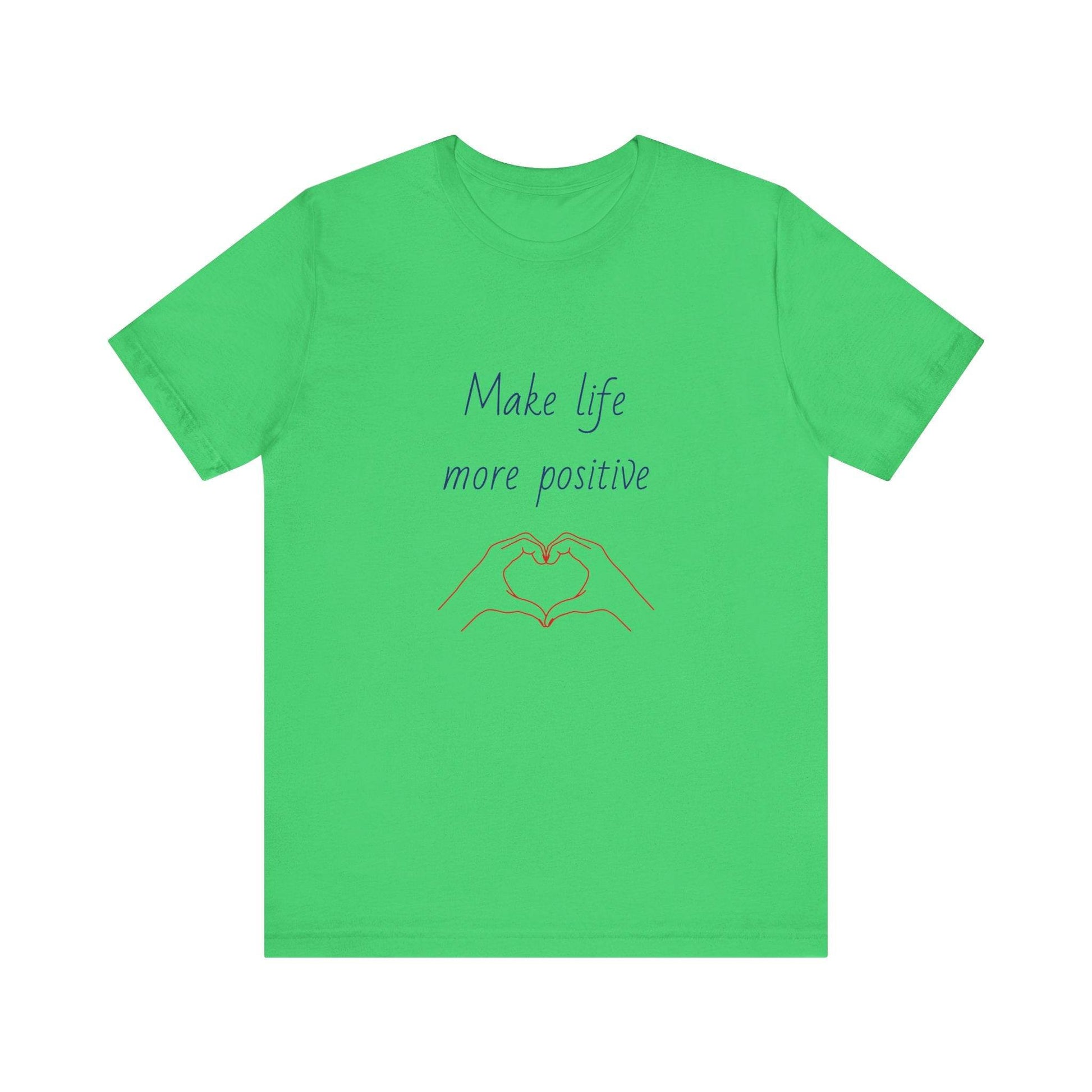 Positive Vibes Unisex Short Sleeve Tee - Make Life More Positive - The Dreamer's Bookshop.