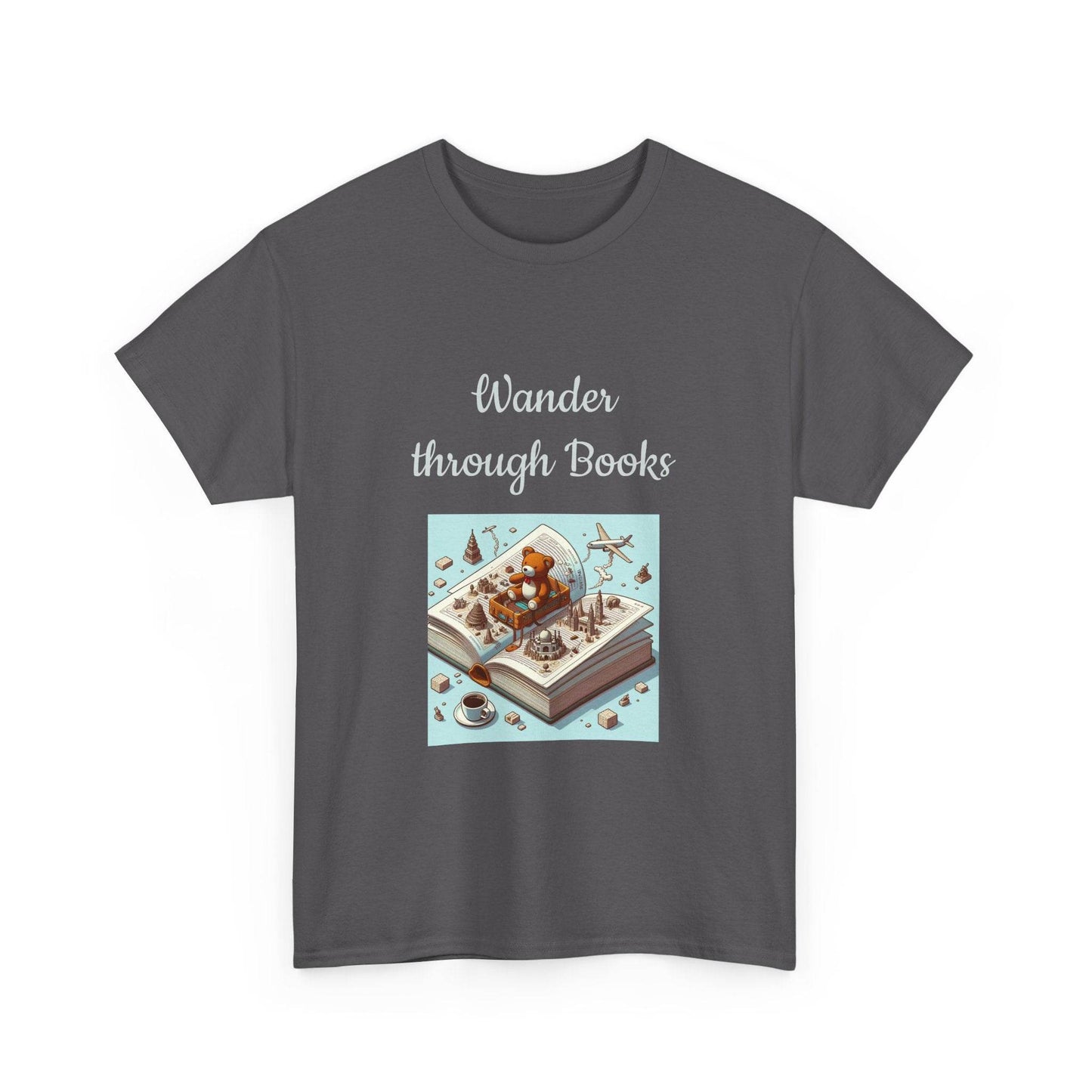 Wander -A Unisex Heavy Cotton Tee - Perfect for Book Lovers - The Dreamer's Bookshop.