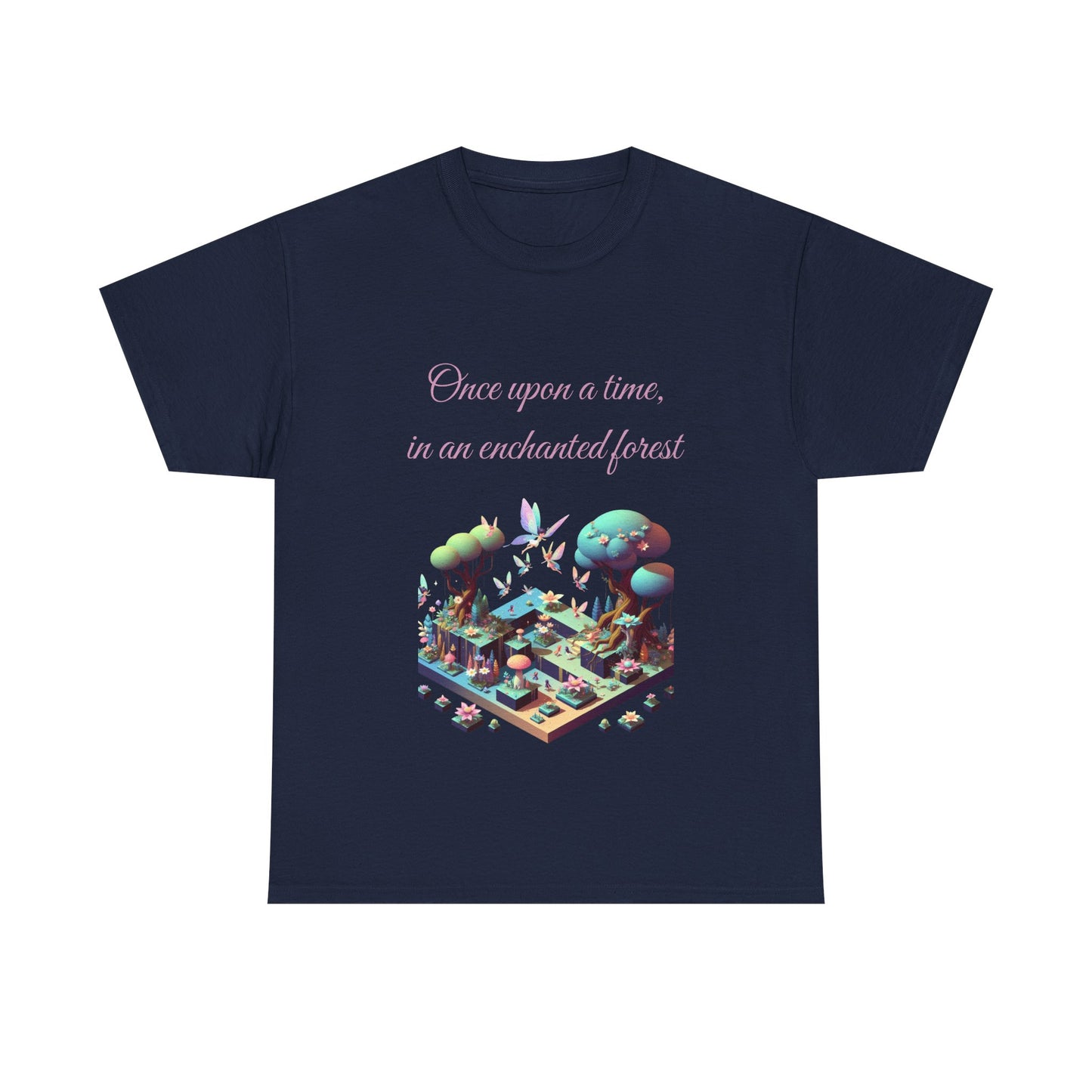 Book Lover's Unisex Heavy Cotton Tee - "Enchanted Forest" - The Dreamer's Bookshop.