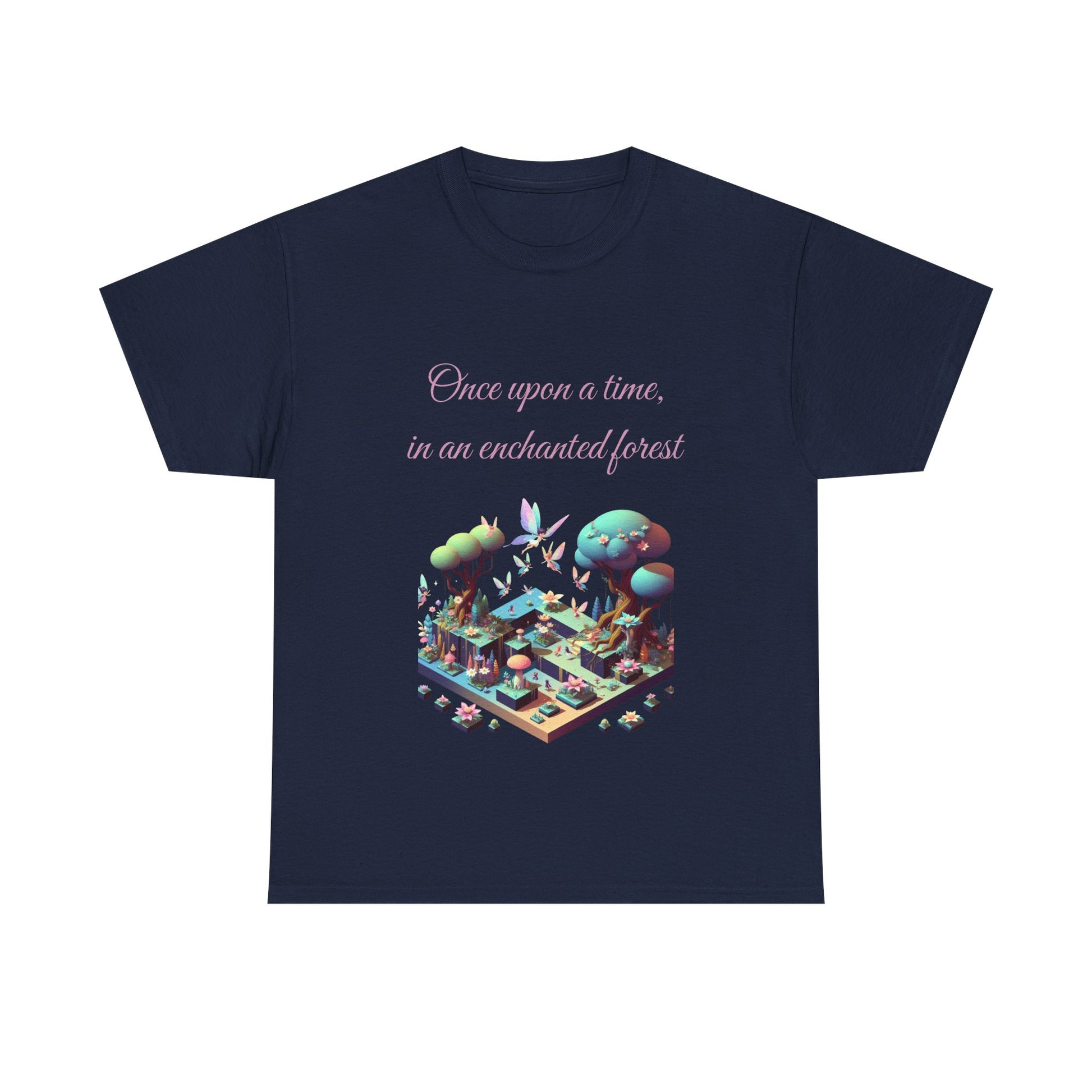 Book Lover's Unisex Heavy Cotton Tee - "Enchanted Forest" - The Dreamer's Bookshop.