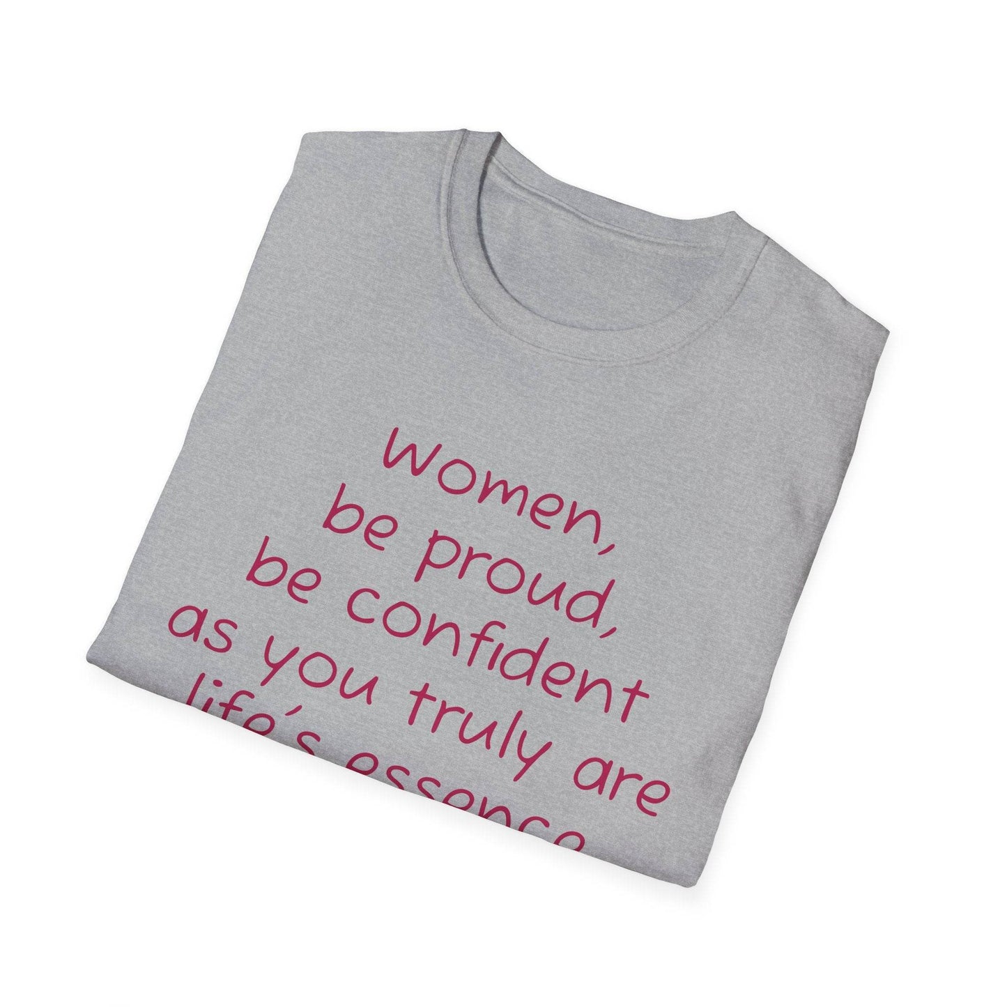 Inspirational Unisex Softstyle T-Shirt - 'Women' Motivational Design - The Dreamer's Bookshop.