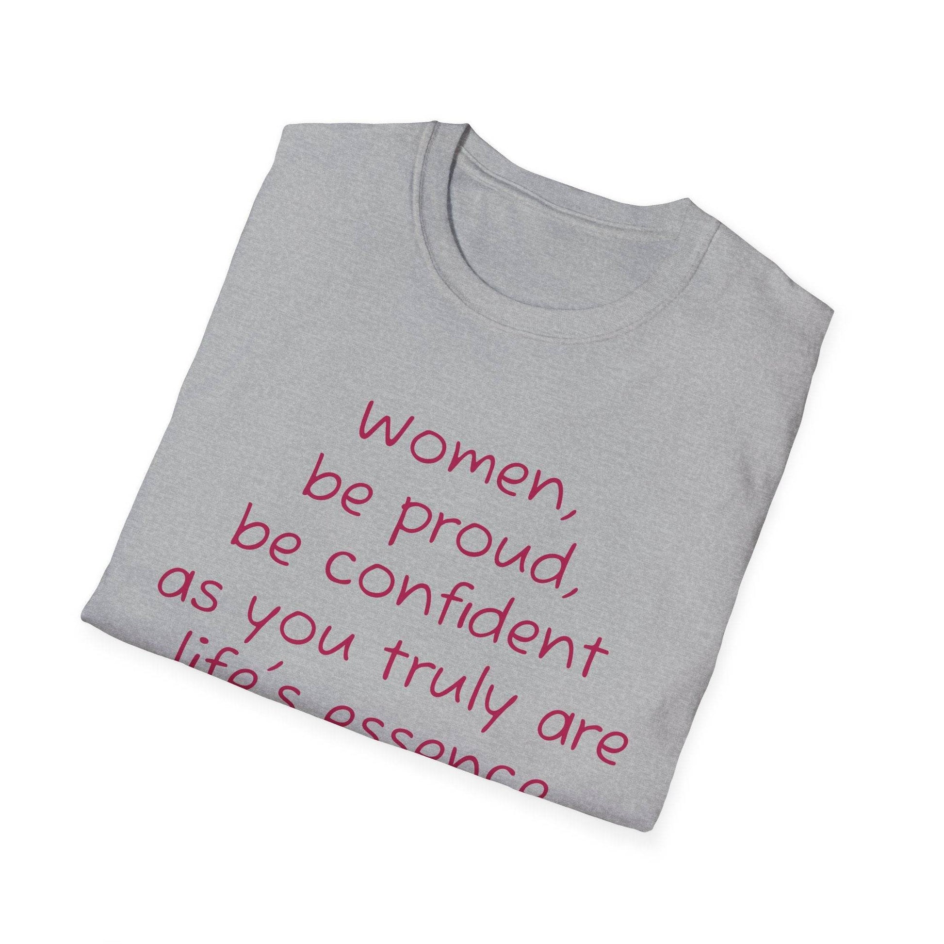 Inspirational Unisex Softstyle T-Shirt - 'Women' Motivational Design - The Dreamer's Bookshop.