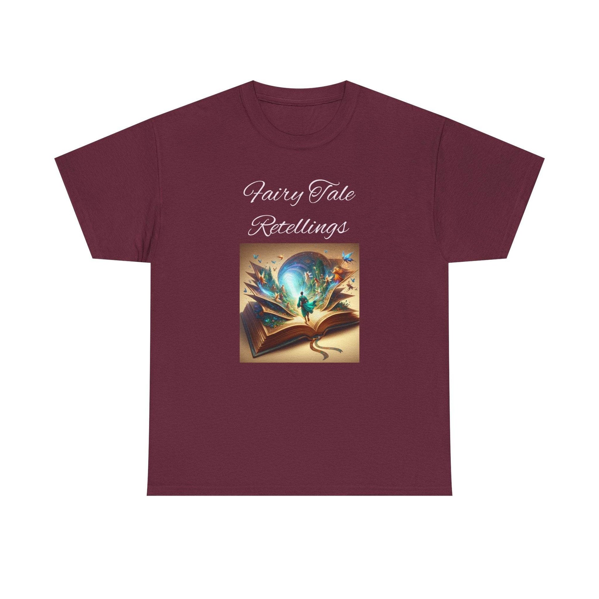 Fiction - Graphic Tee - Unisex Heavy Cotton T-Shirt - Fairy Tale Retellings - The Dreamer's Bookshop.