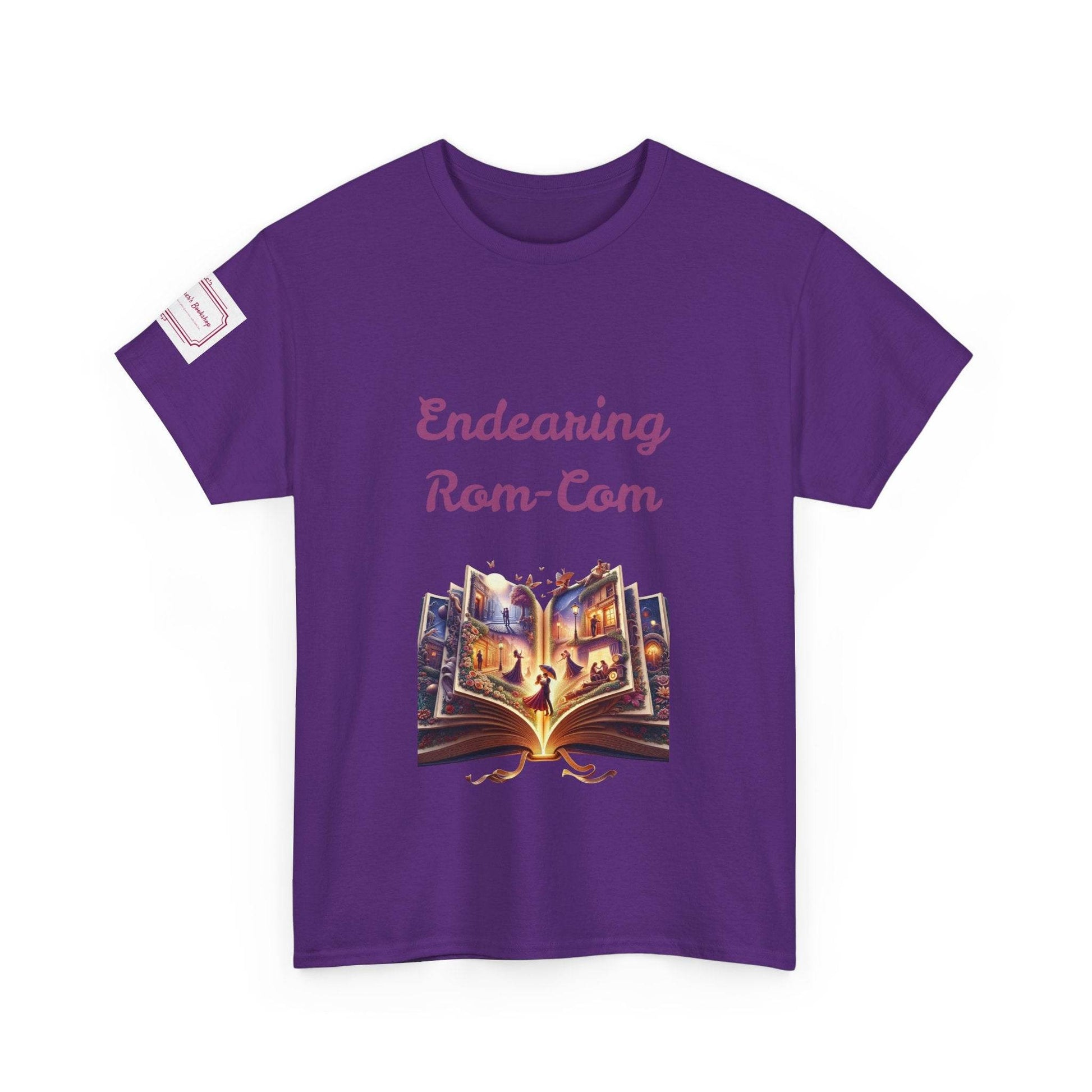 Endearing - Unisex Heavy Cotton Tee - Rom-Com Books - The Dreamer's Bookshop.