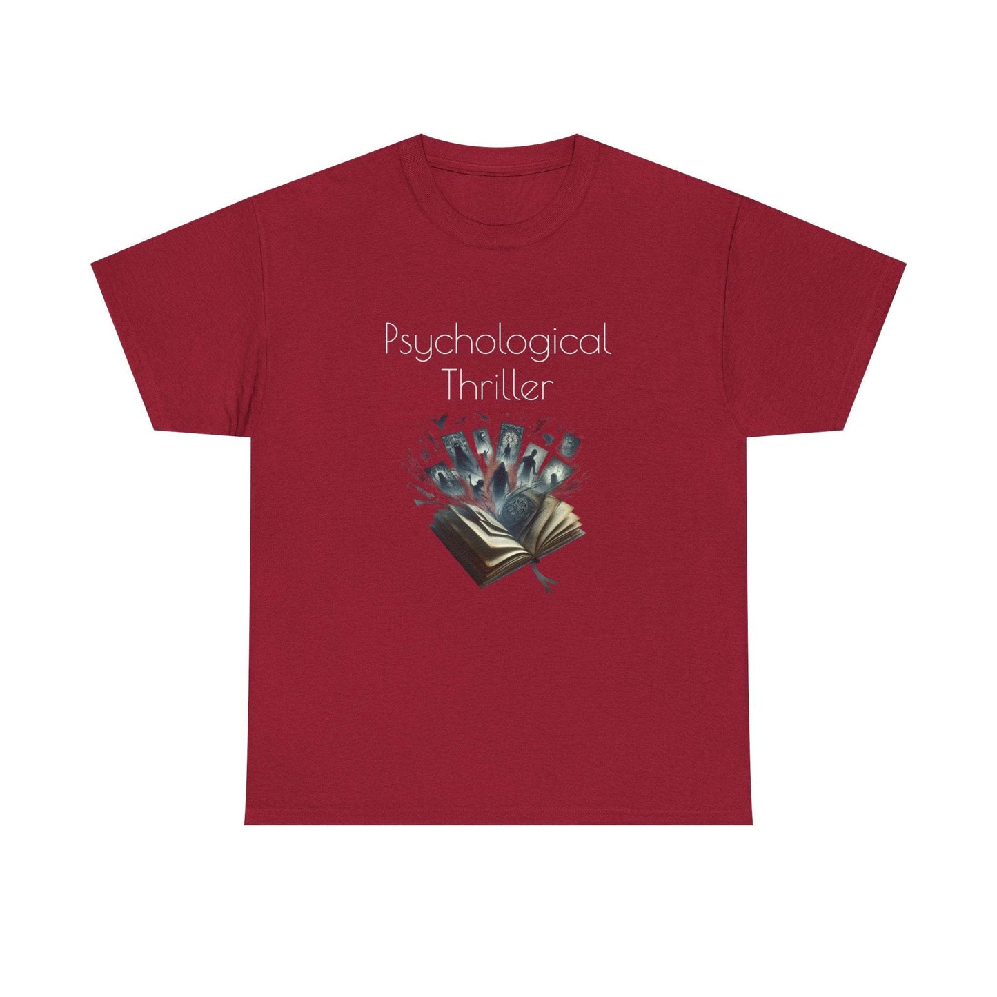 Fiction - Graphic Tee - Unisex Heavy Cotton T-Shirt Psychological Thriller - The Dreamer's Bookshop.