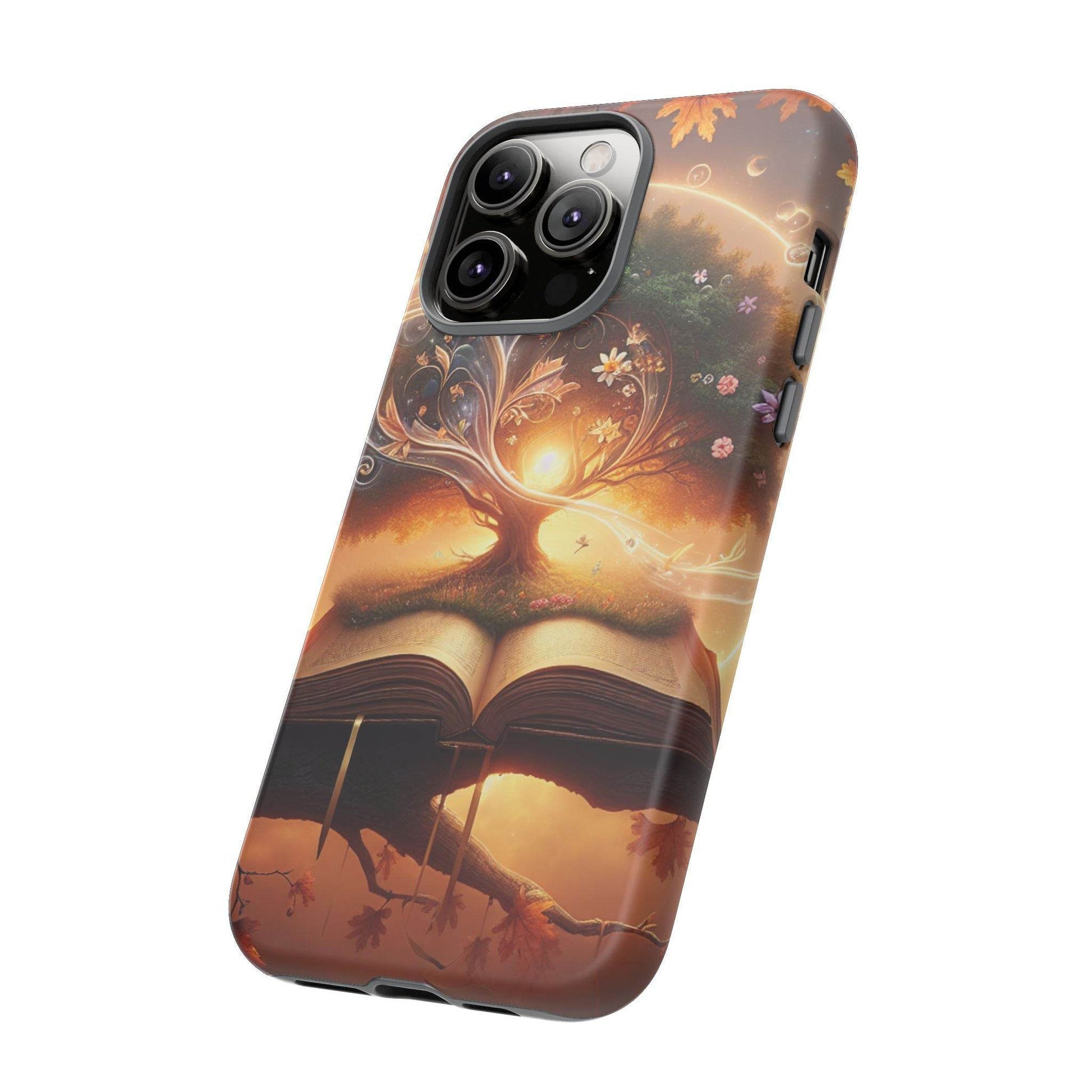 Nature-Inspired iPhone & Samsung Phone Case with Tree of Life Design - The Dreamer's Bookshop.