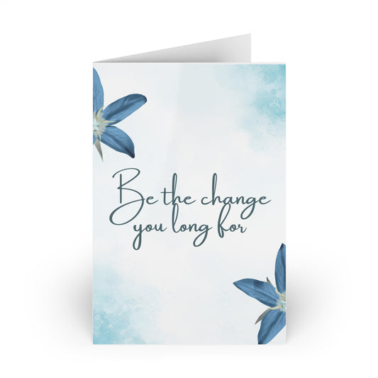 The Dreamer's Bookshop - Positive Affirmation Card "Be the change" - The Dreamer's Bookshop.