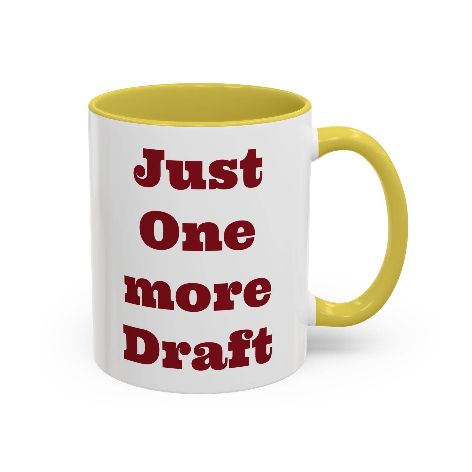 Just One More Draft Colorful Coffee Mug - Perfect Gift for Writers & Coffee Lovers - The Dreamer's Bookshop.