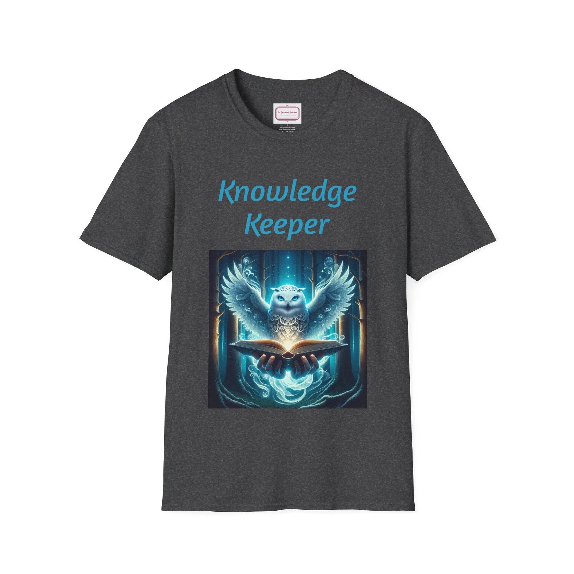 Knowledge Keeper Owl T-Shirt for Book Lovers - Proud Reader - The Dreamer's Bookshop.