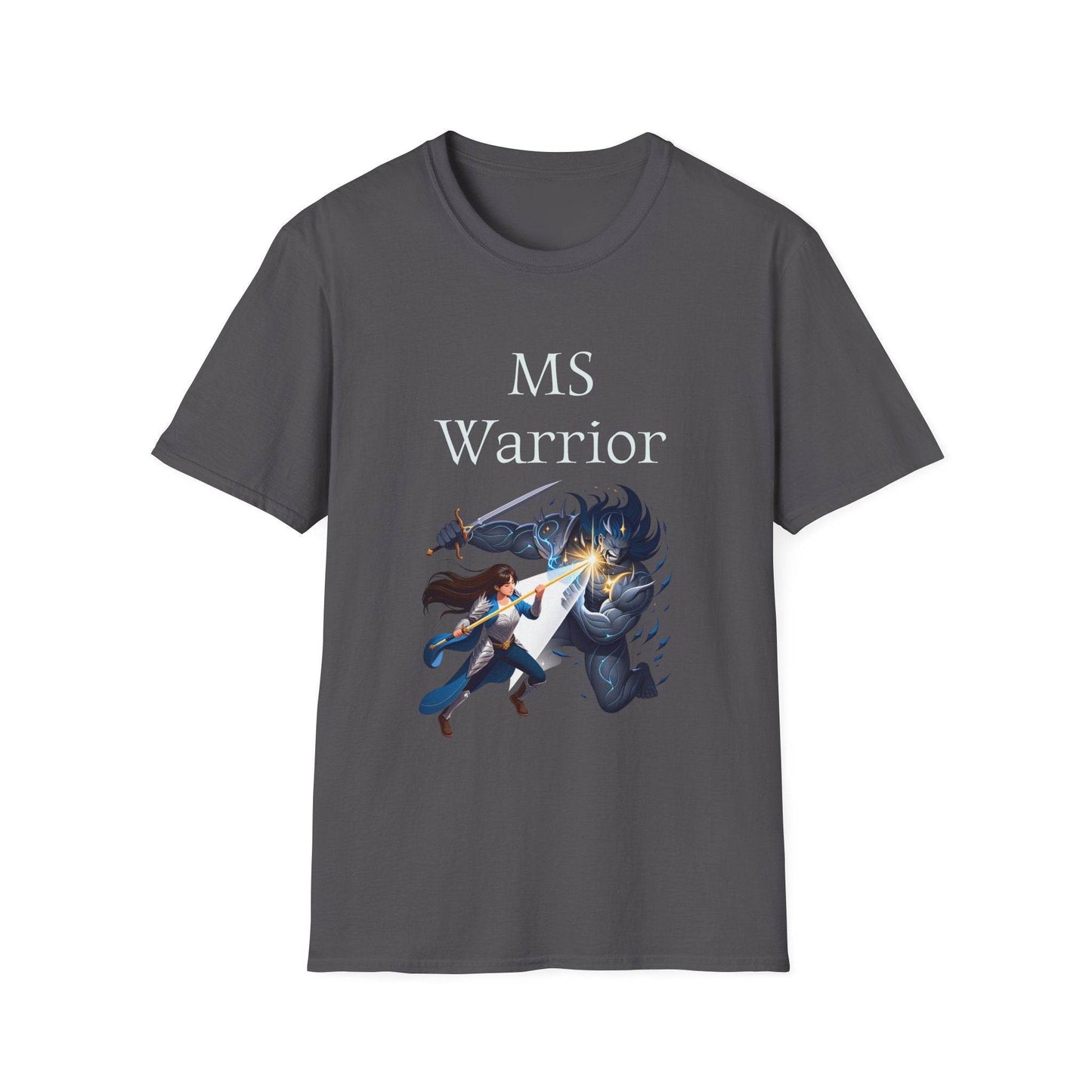 M.S. Warrior Unisex Softstyle T-Shirt - Empowering Battle for Women's Health - The Dreamer's Bookshop.