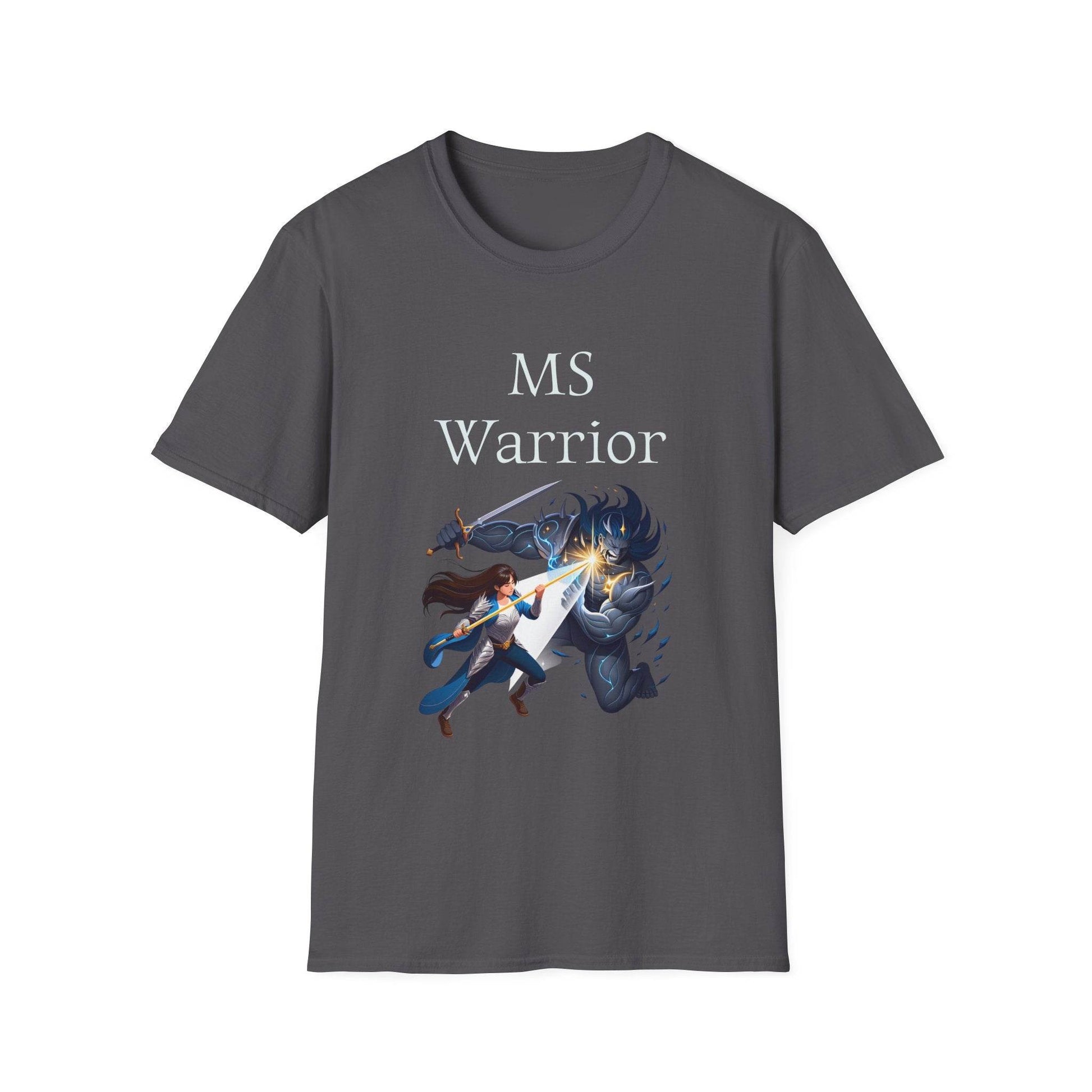 M.S. Warrior Unisex Softstyle T-Shirt - Empowering Battle for Women's Health - The Dreamer's Bookshop.