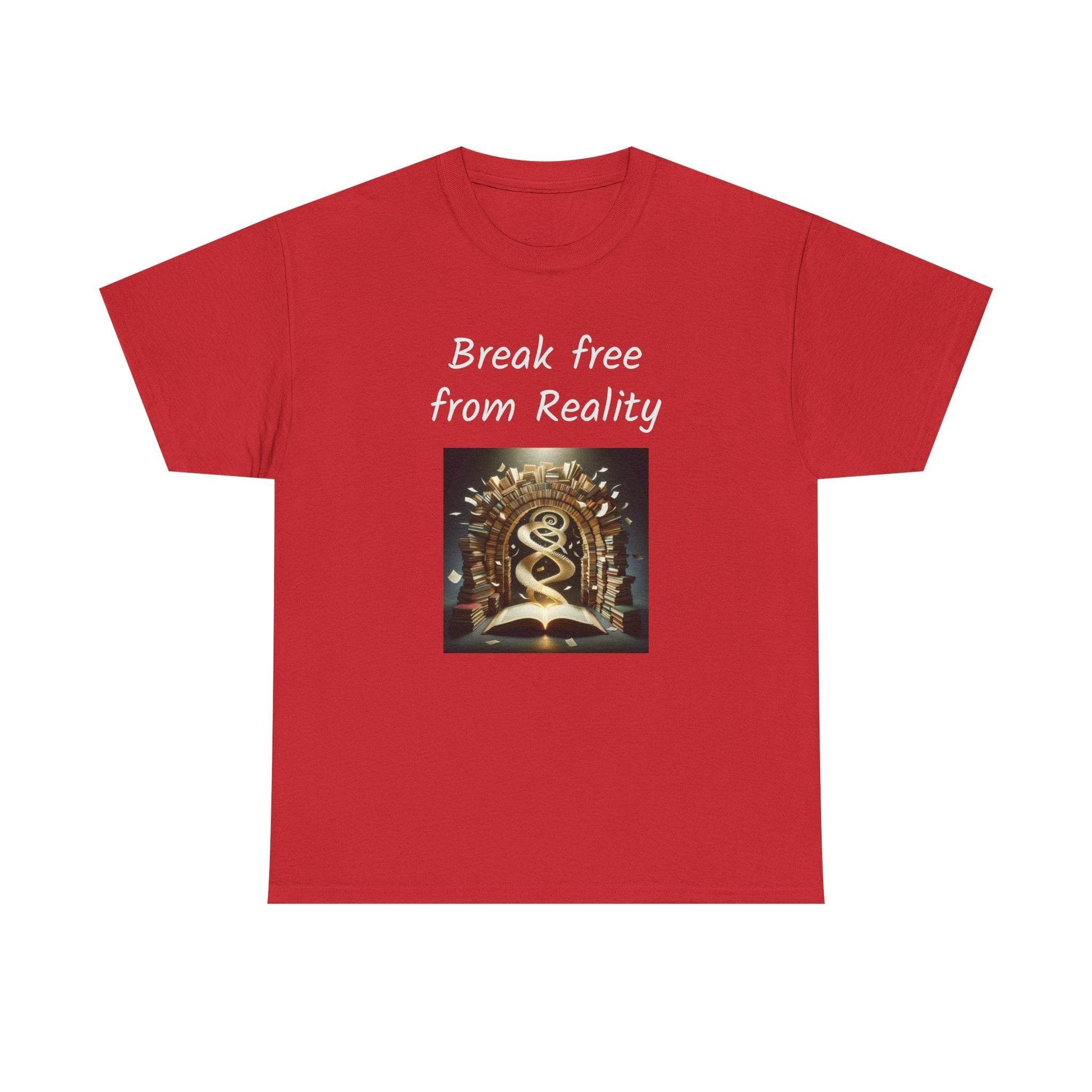 Break Free - Graphic Tee - Unisex Heavy Cotton T-Shirt - Book Lovers - The Dreamer's Bookshop.