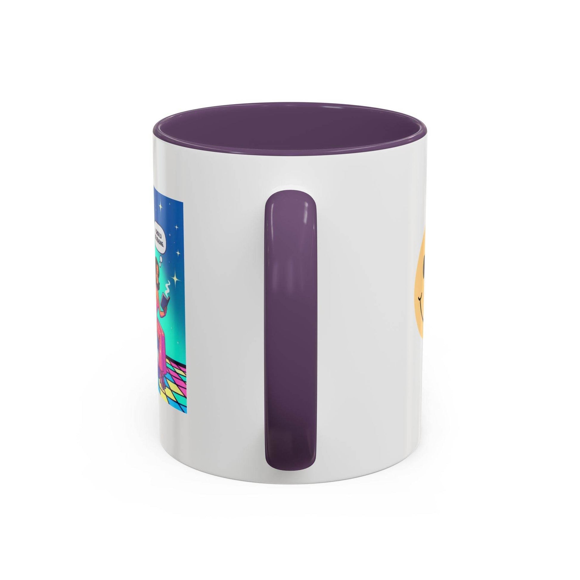 Party Vibe Accent Coffee Mug - Fun Reading Motivation Design - The Dreamer's Bookshop.