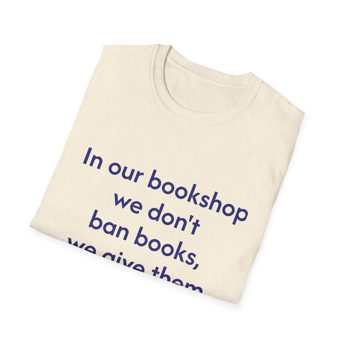 Unisex Softstyle T-Shirt - 'In our bookshop' - The Dreamer's Bookshop.