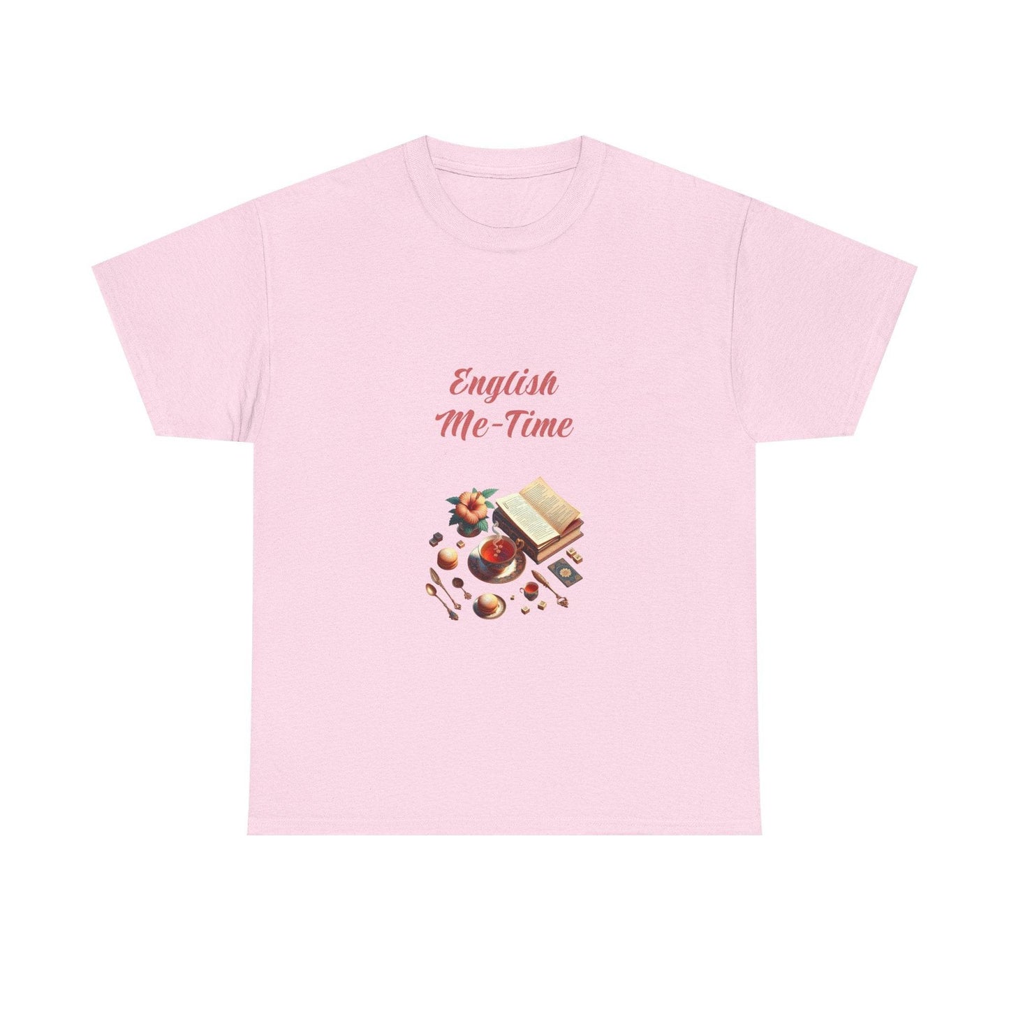 English Me-Time - Unisex Heavy Cotton Tee for Book Lovers - The Dreamer's Bookshop.