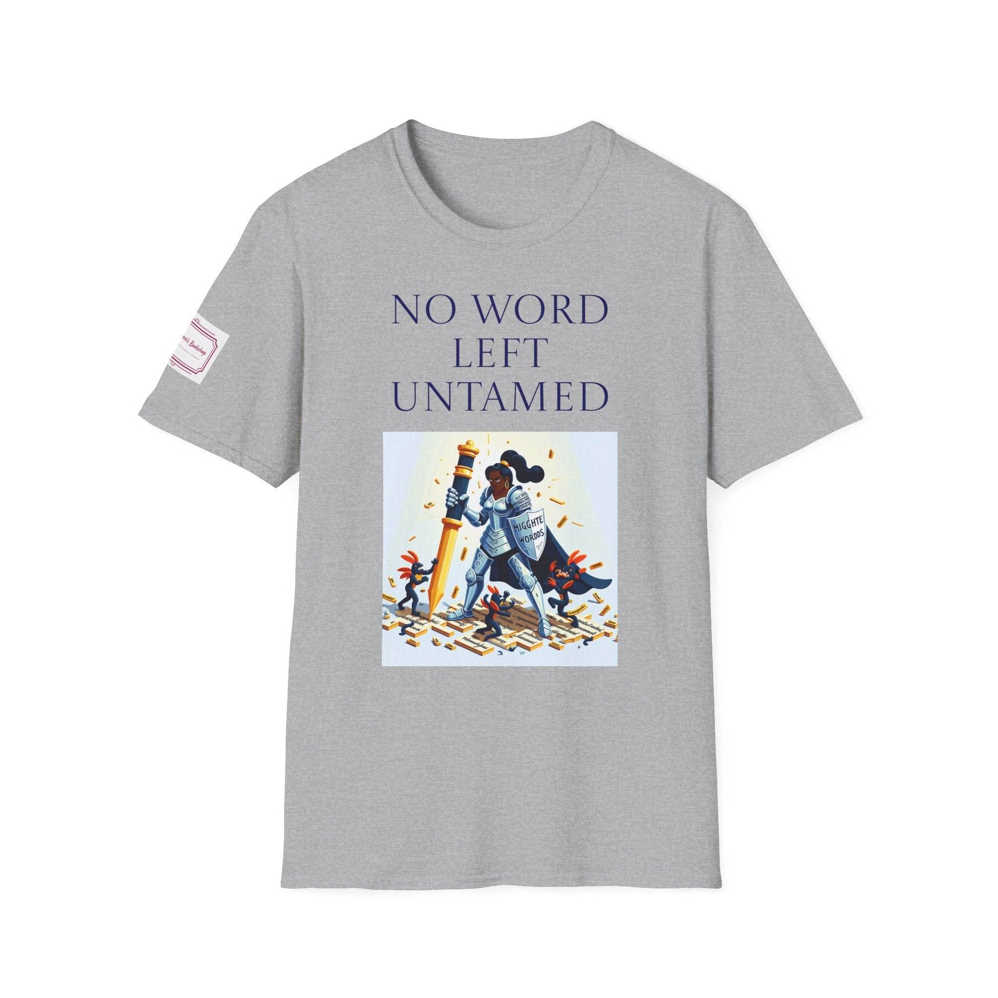 Inspirational Unisex Softstyle T-Shirt - 'No Word' Motivational Design - The Dreamer's Bookshop.