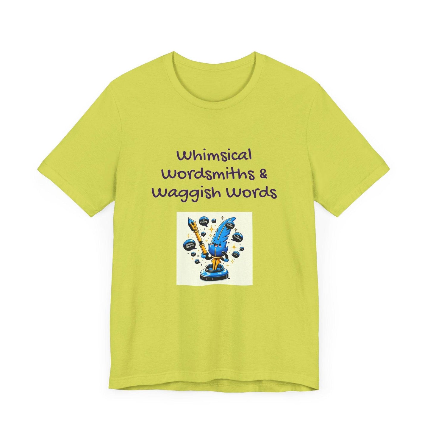 Whimsical Wordsmith Unisex Jersey Tee - Fun Graphic for Writers & Word Lovers - The Dreamer's Bookshop.