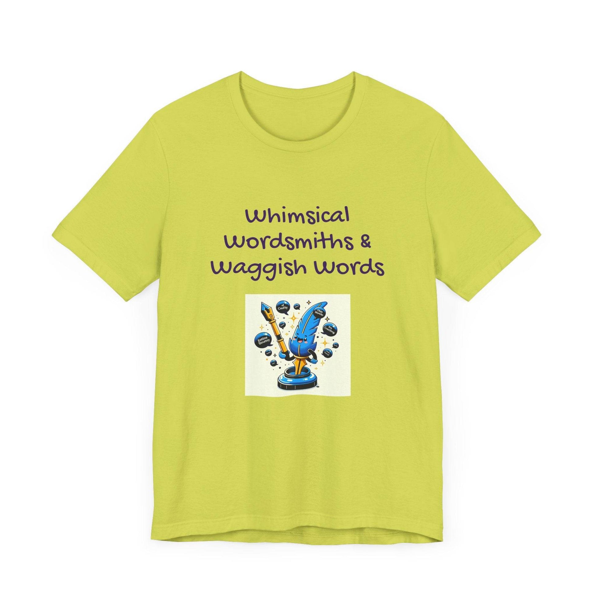 Whimsical Wordsmith Unisex Jersey Tee - Fun Graphic for Writers & Word Lovers - The Dreamer's Bookshop.