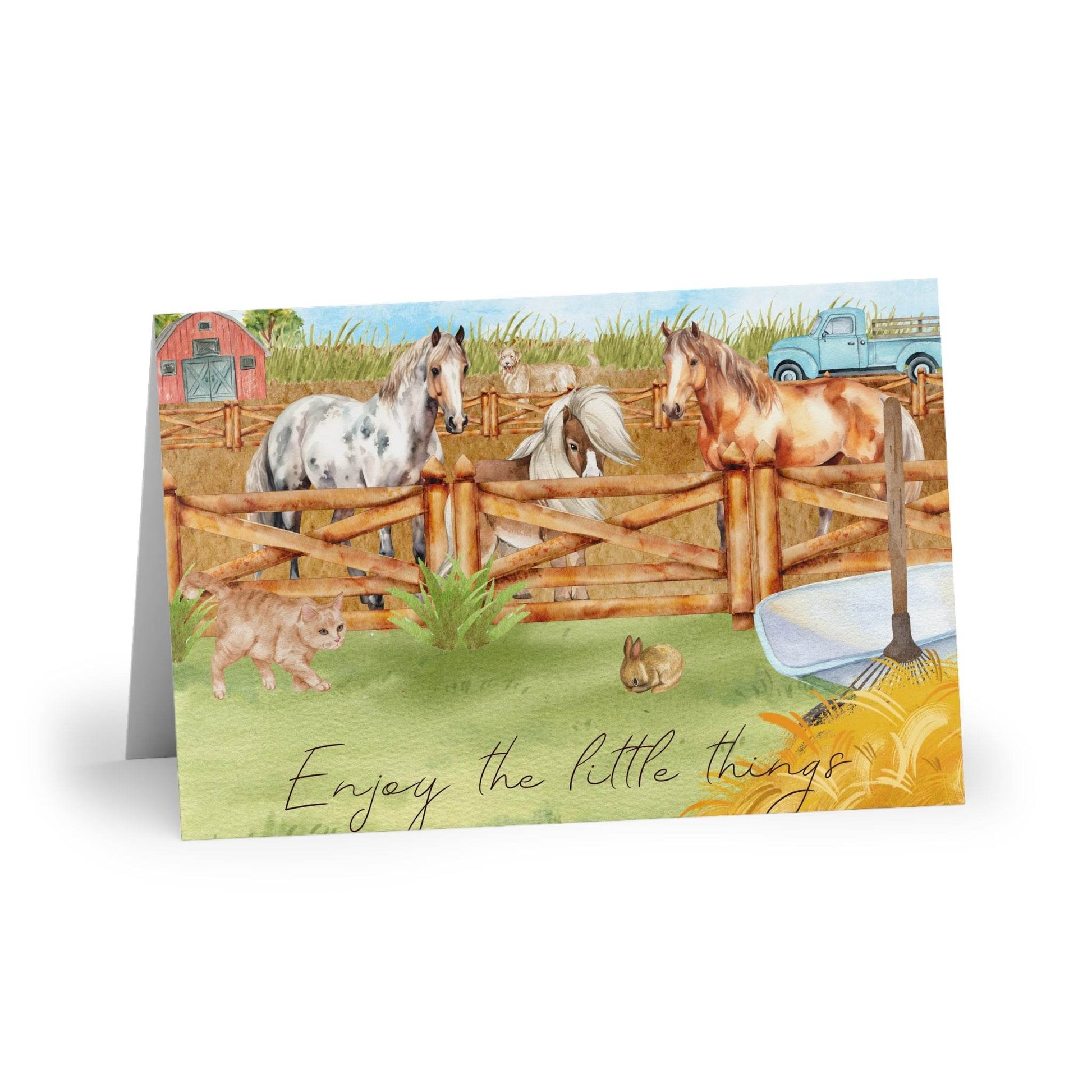 The Dreamer's Bookshop "Horse stable" Enjoy the Little Things Card - The Dreamer's Bookshop.