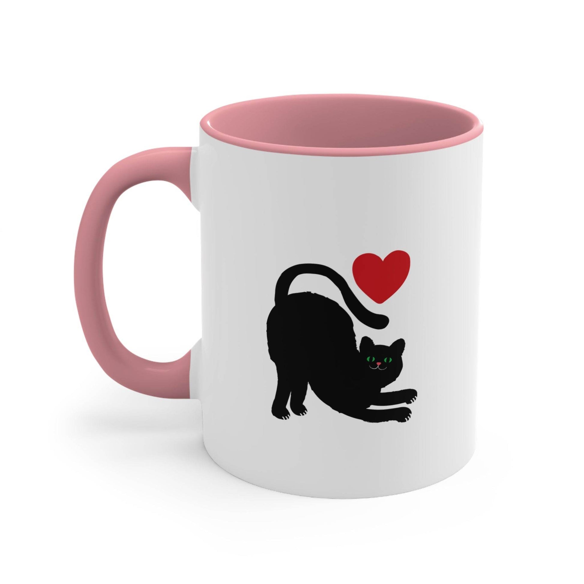 Funny Cat Love Accent Mug - 11oz Drink your Tea Cup - The Dreamer's Bookshop.