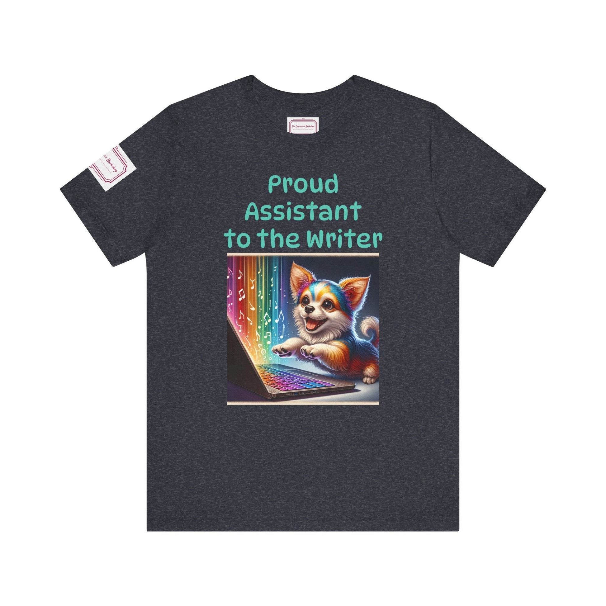 Assistant Writer Tee - Fun Short Sleeve Shirt for Writers & Book Lovers - The Dreamer's Bookshop.