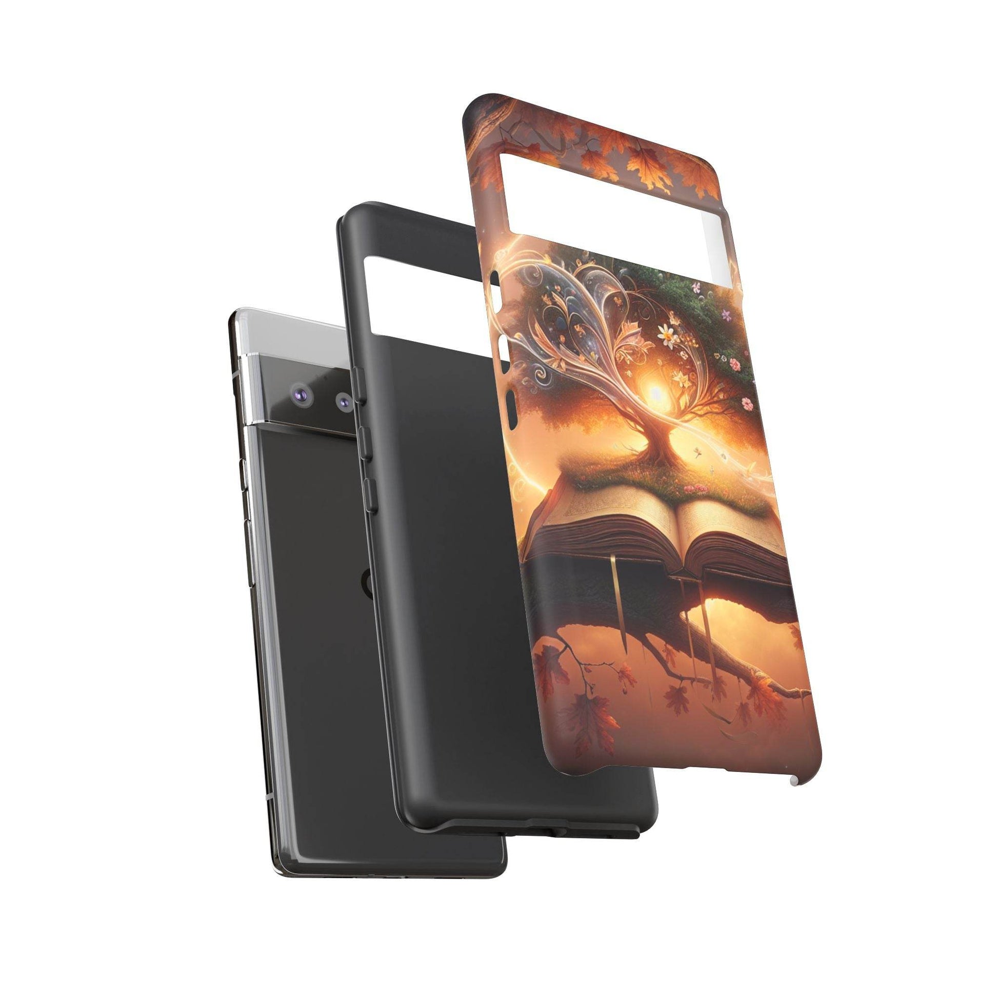Google & Samsung - Artistic Phone Case with BookishTree Design - Tough Cases - The Dreamer's Bookshop.