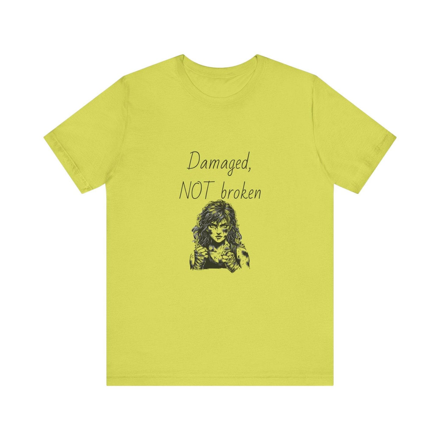 Fierce Survivor Unisex Short Sleeve Tee - Damaged, NOT broken - The Dreamer's Bookshop.